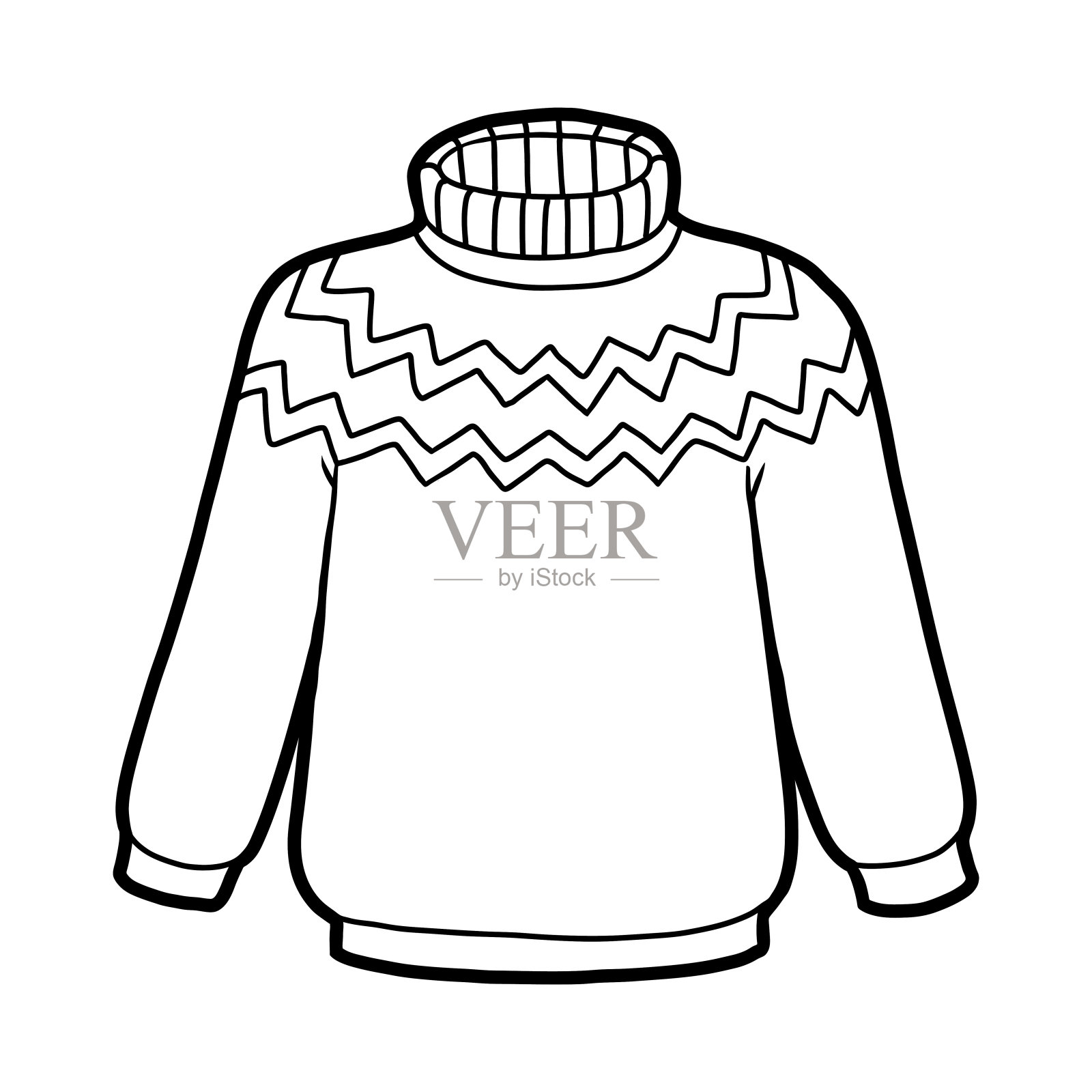 彩色书,毛衣插画图片素材