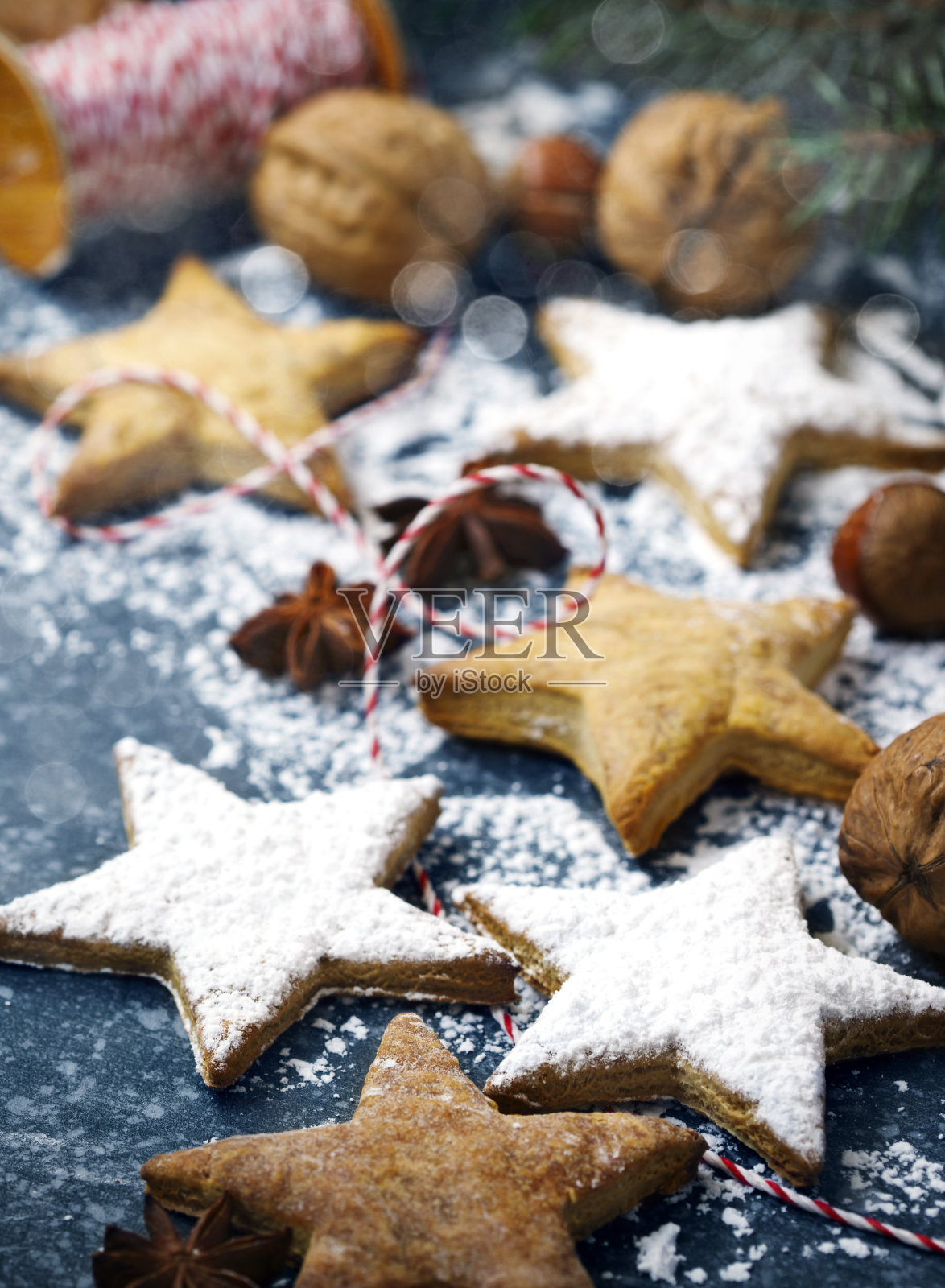 圣诞饼干照片摄影图片