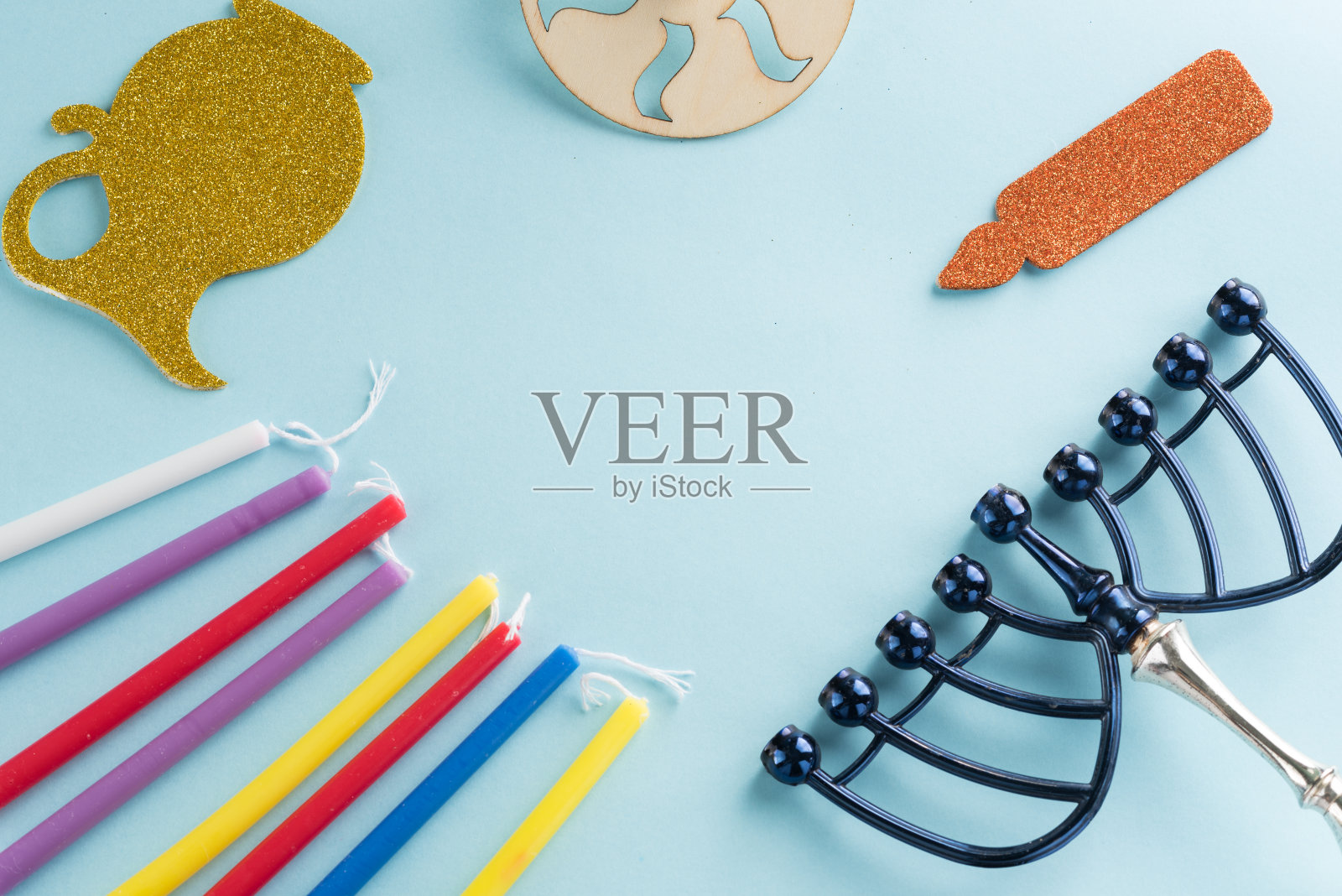 犹太节日光明节的图片。照片摄影图片