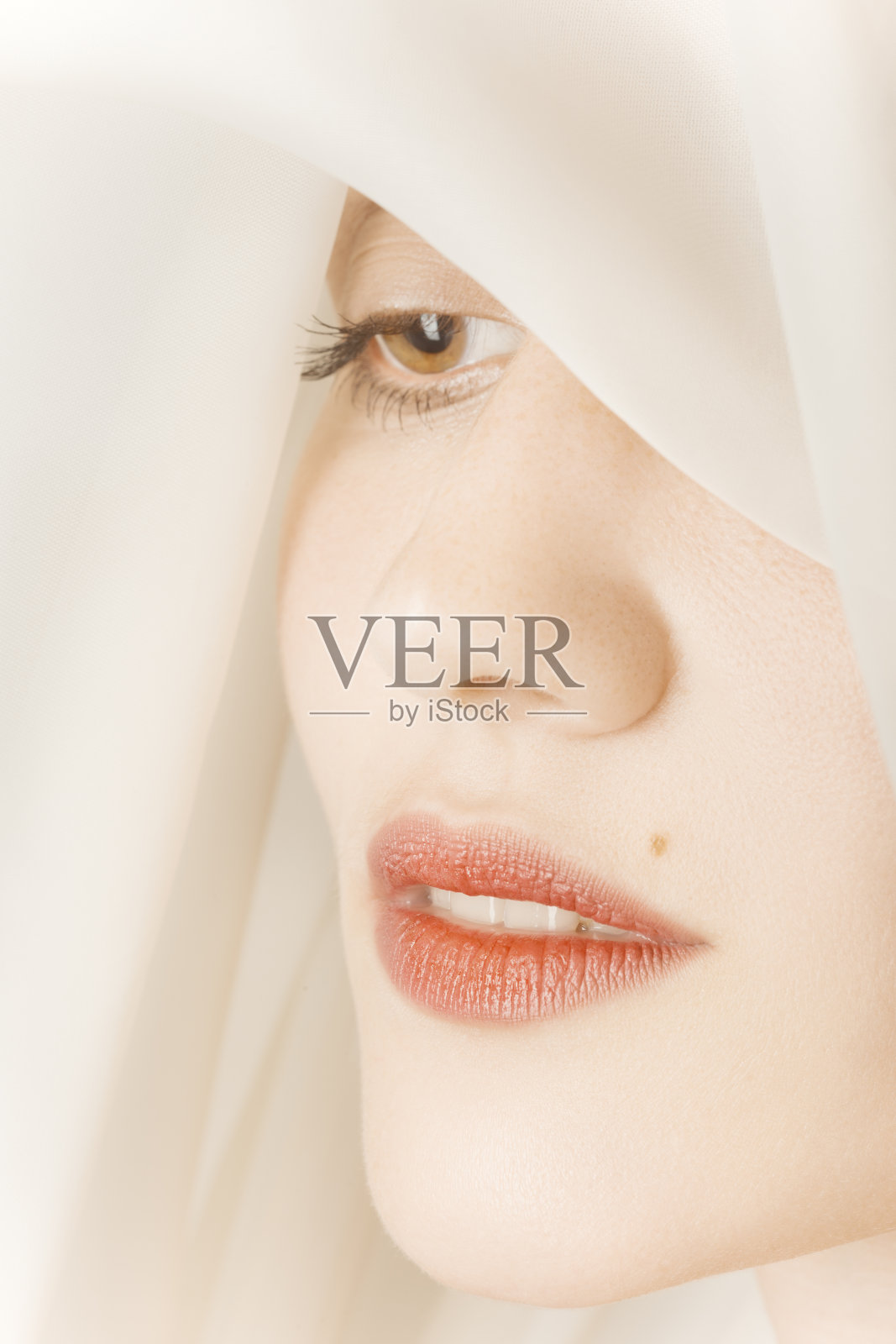 面纱的女人照片摄影图片