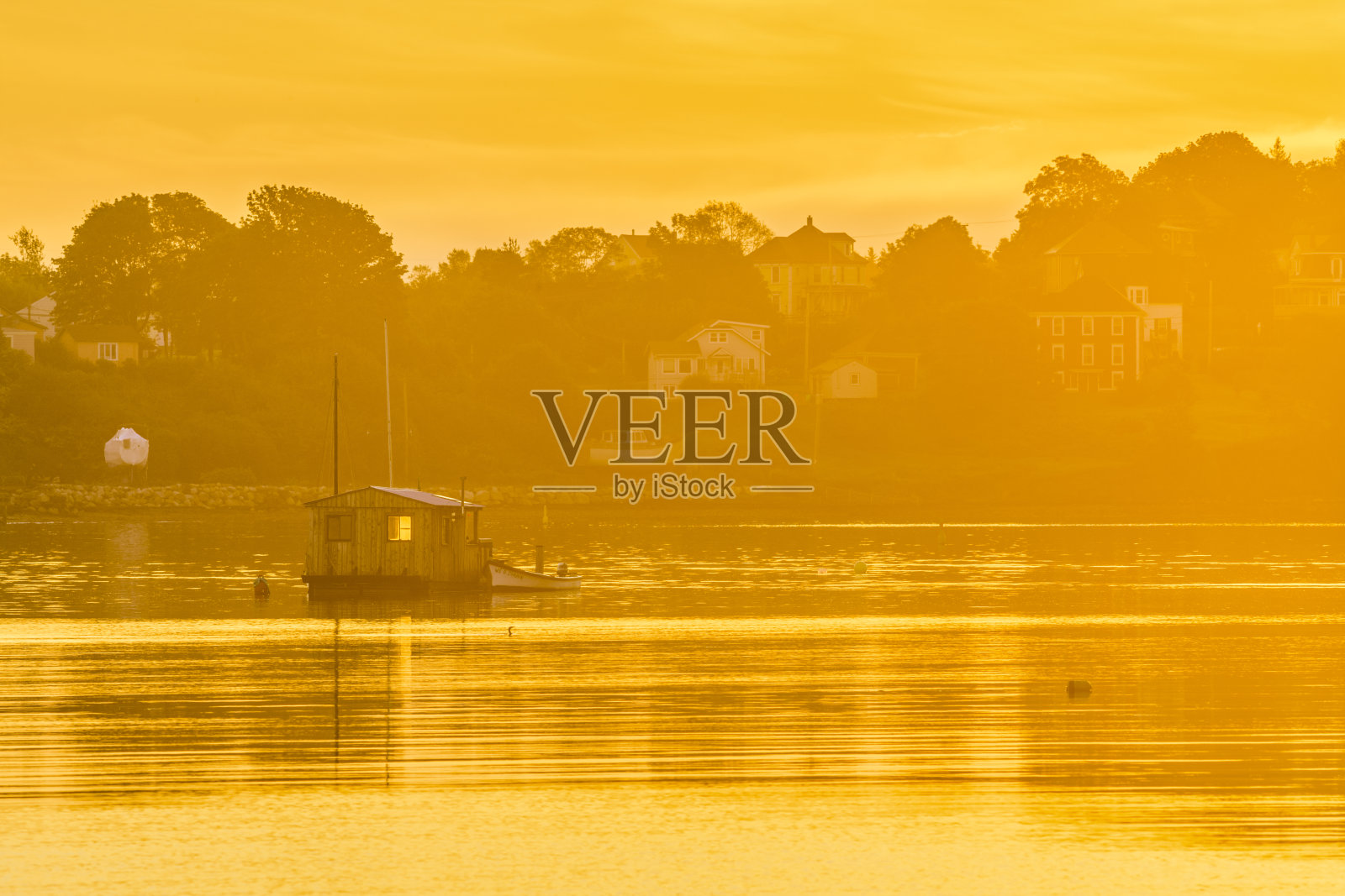 位于加拿大新斯科舍省的历史小镇吕内堡照片摄影图片