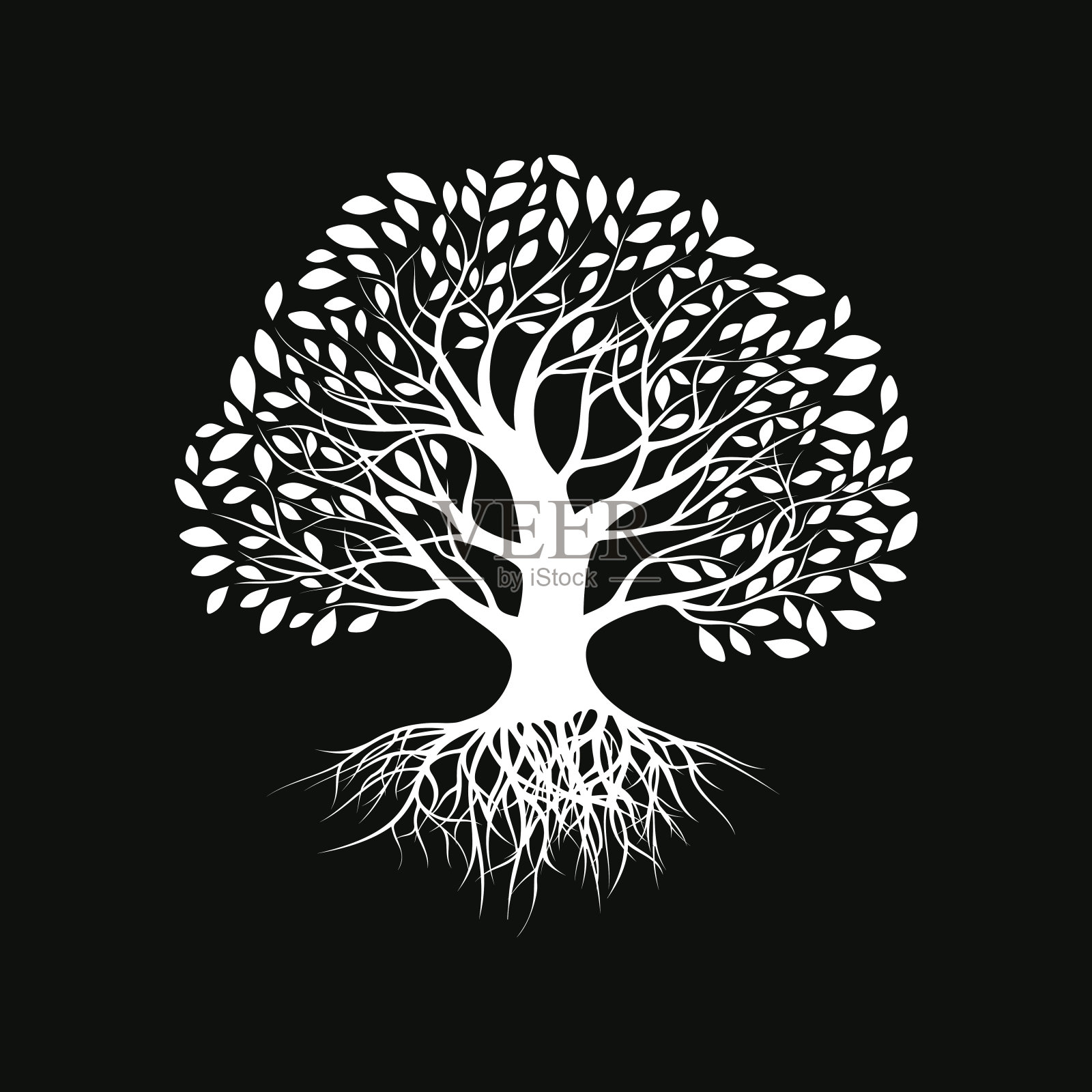 树的轮廓设计元素图片