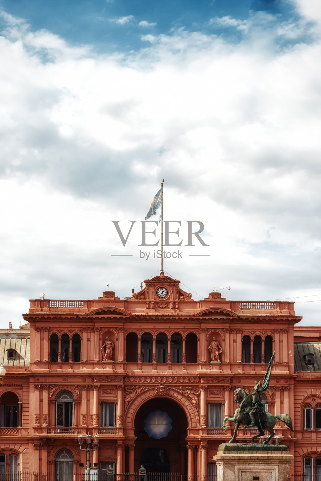 Casa Rosada 位于布宜诺斯艾利斯的五月广场。照片摄影图片