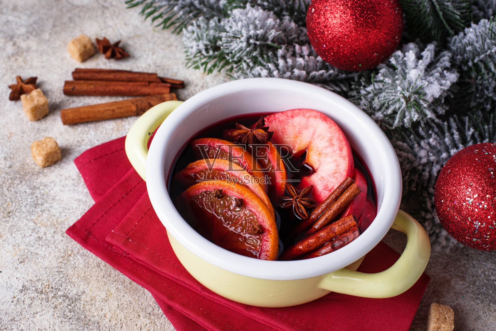 烹饪圣诞热热葡萄酒照片摄影图片