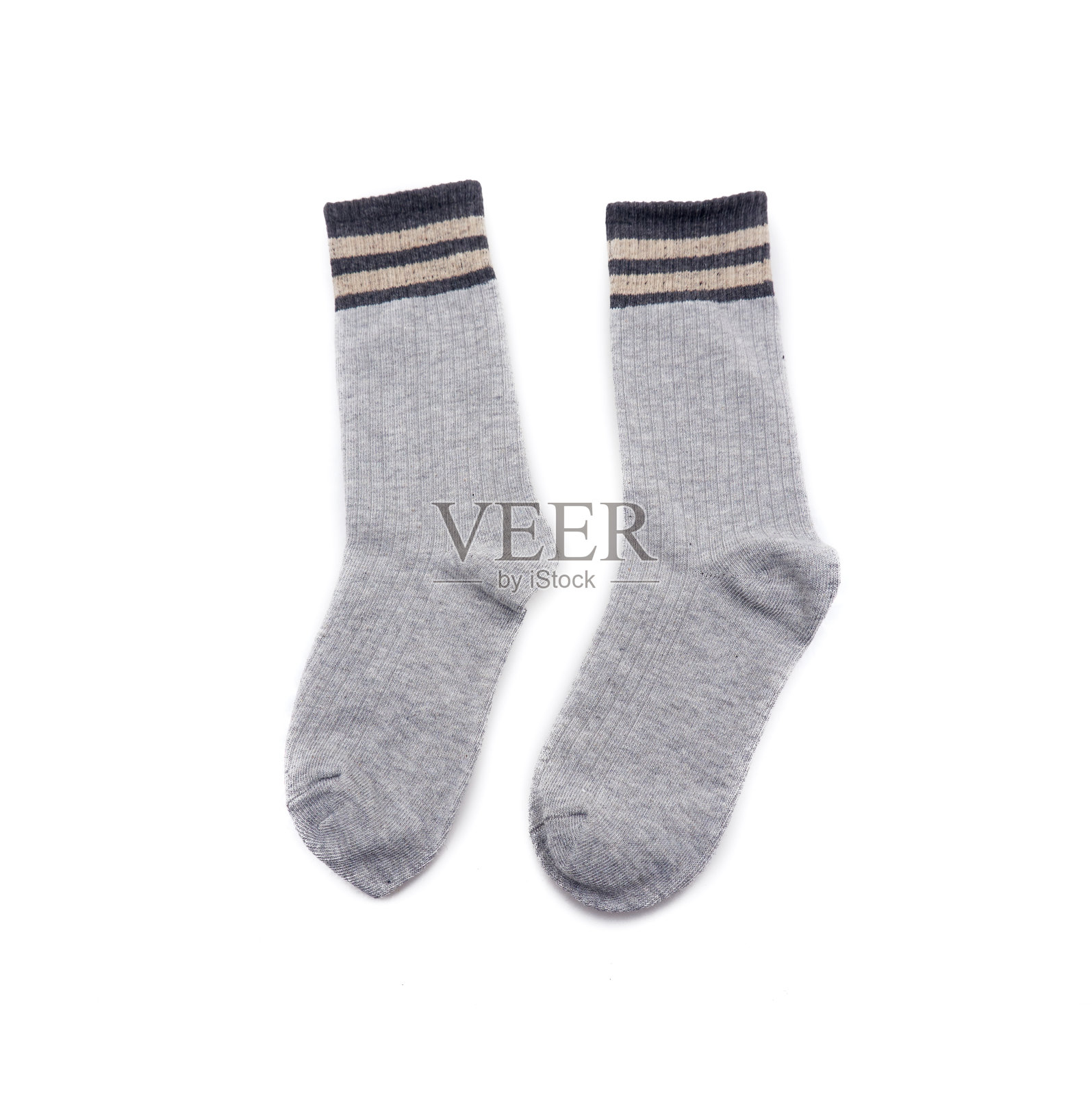 袜子孤立在白色背景上。照片摄影图片