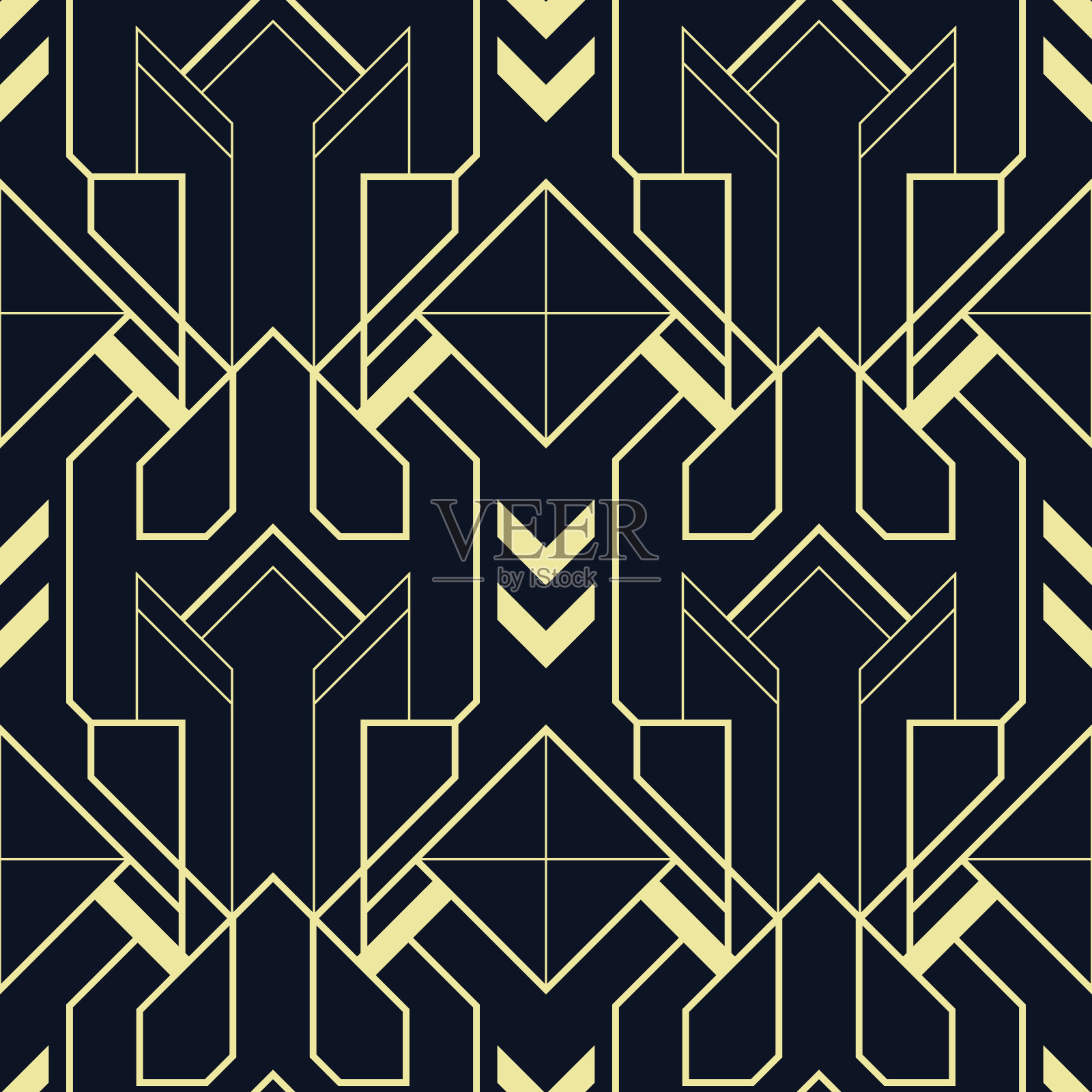 抽象几何形状无缝立方体图案08插画图片素材