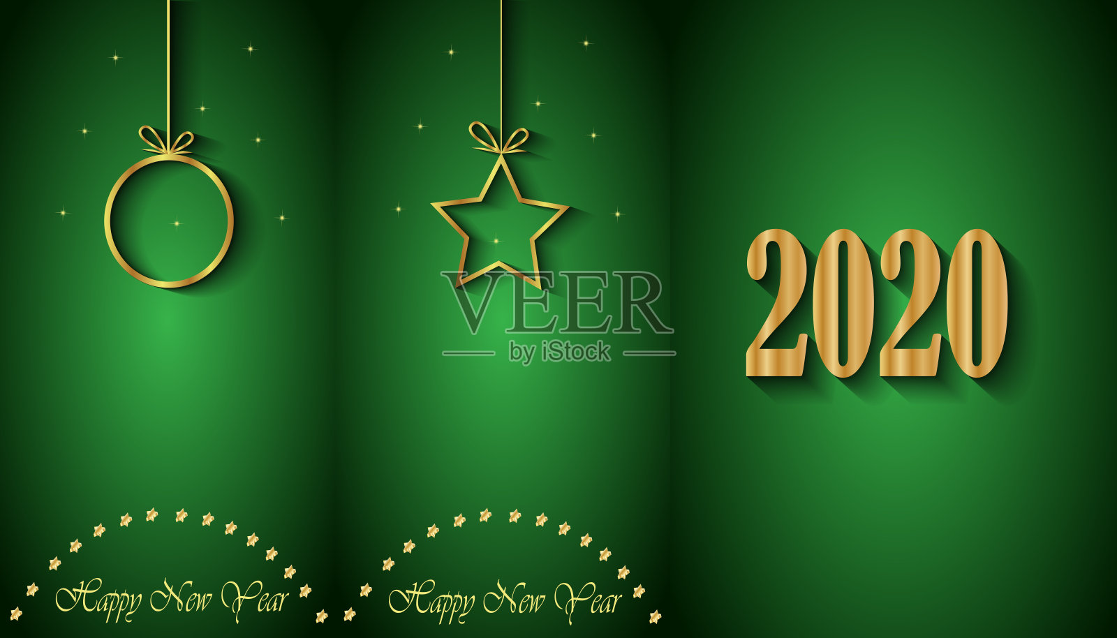 2020新年快乐背景为您的季节邀请，节日海报，贺卡。设计模板素材