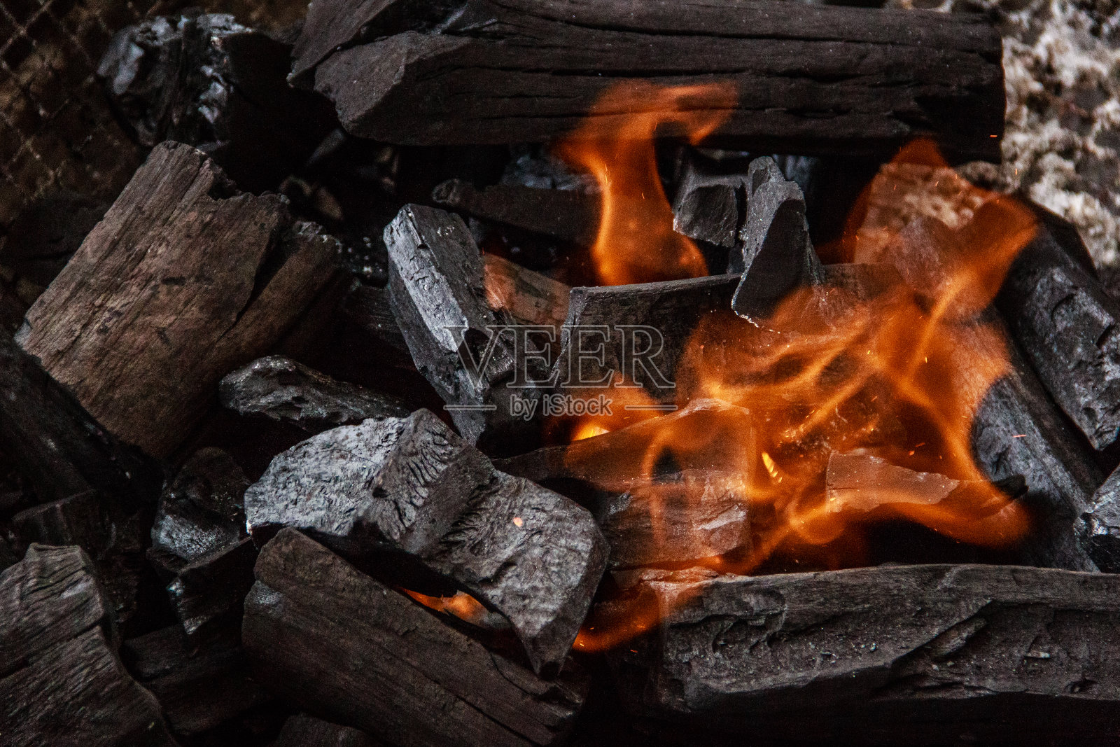 木炭和灰照片摄影图片
