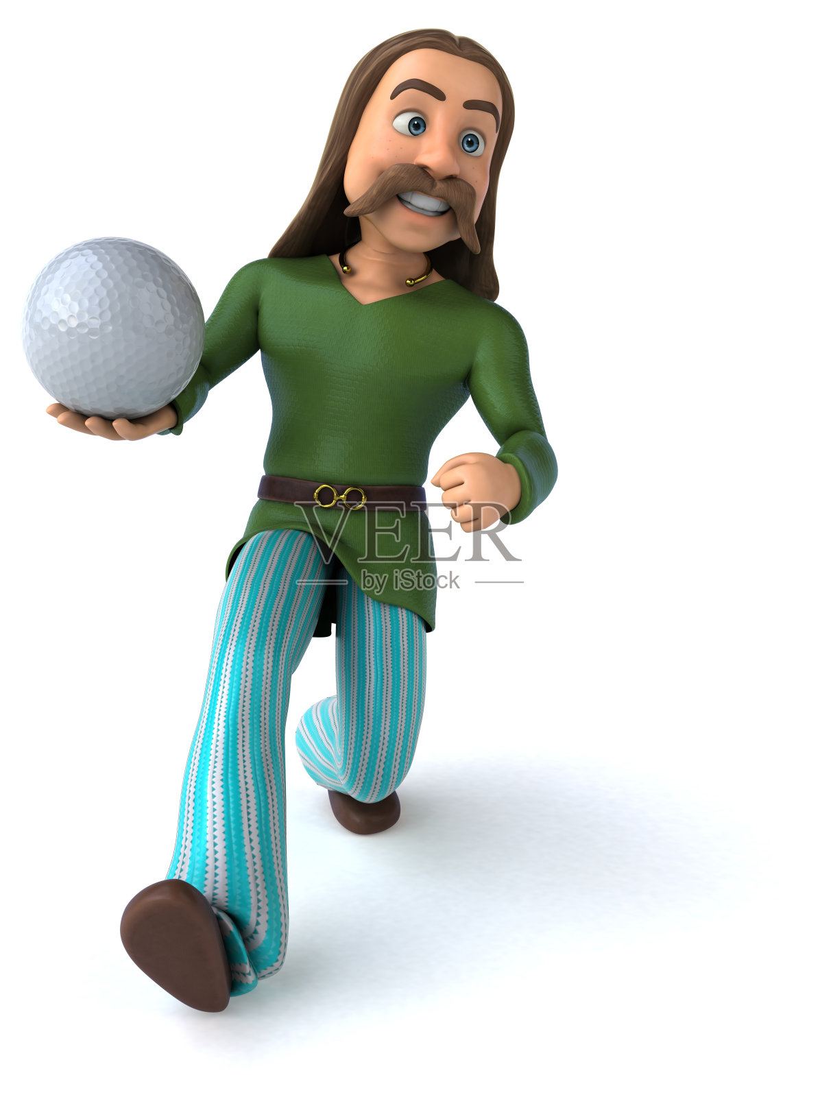 有趣的高卢- 3D插图照片摄影图片