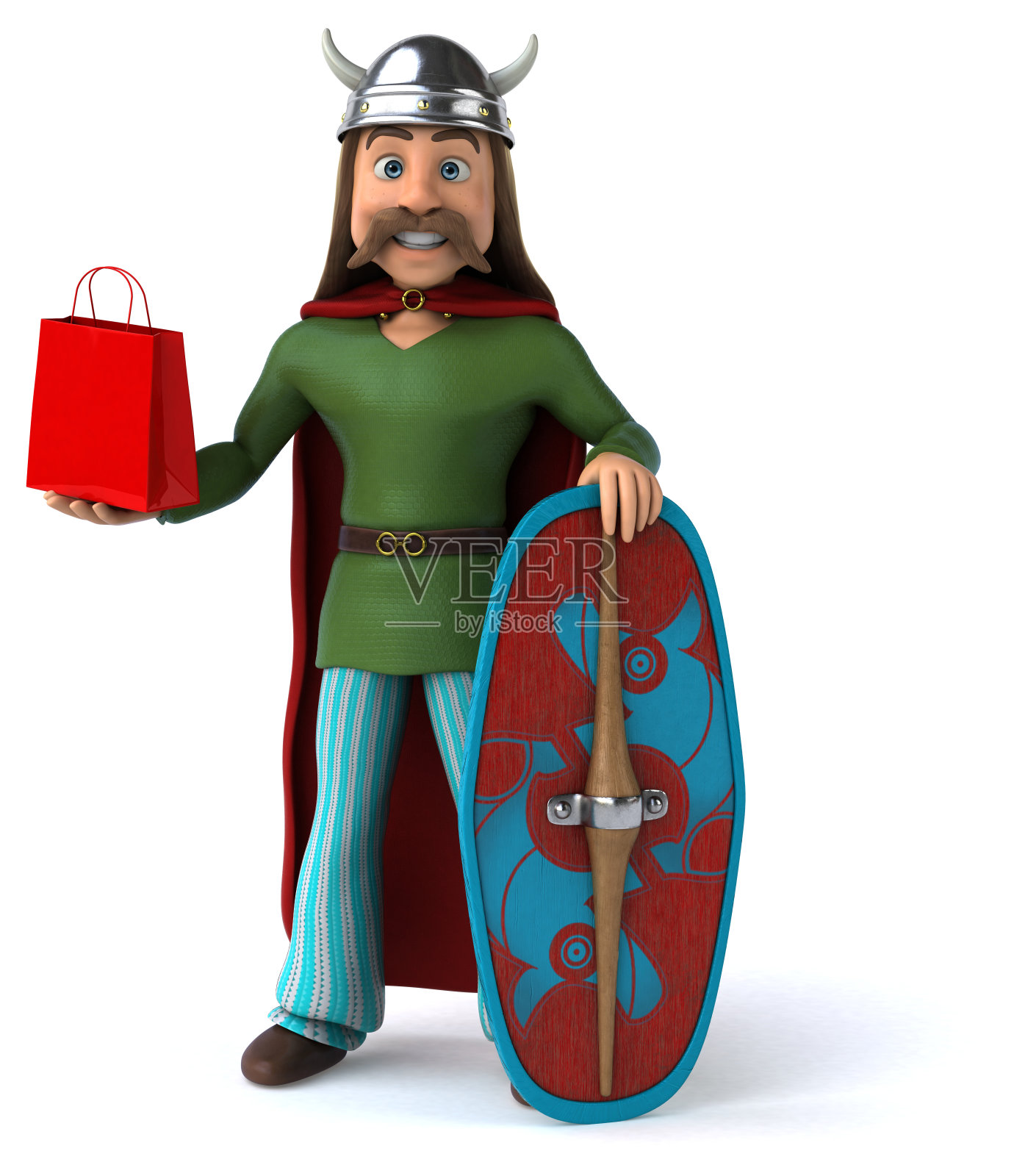 有趣的高卢- 3D插图照片摄影图片