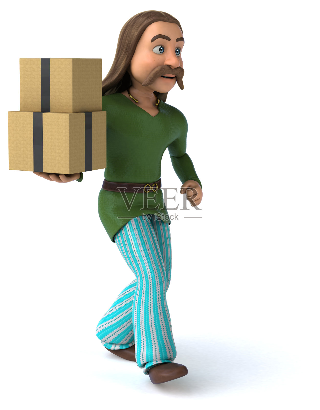 有趣的高卢- 3D插图照片摄影图片