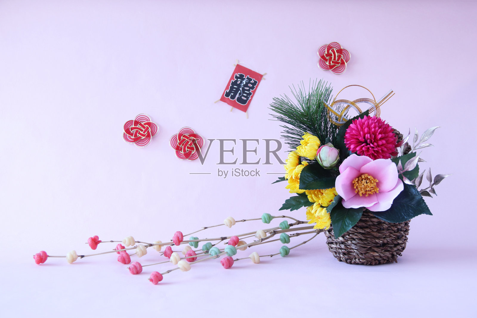 新年插花照片摄影图片