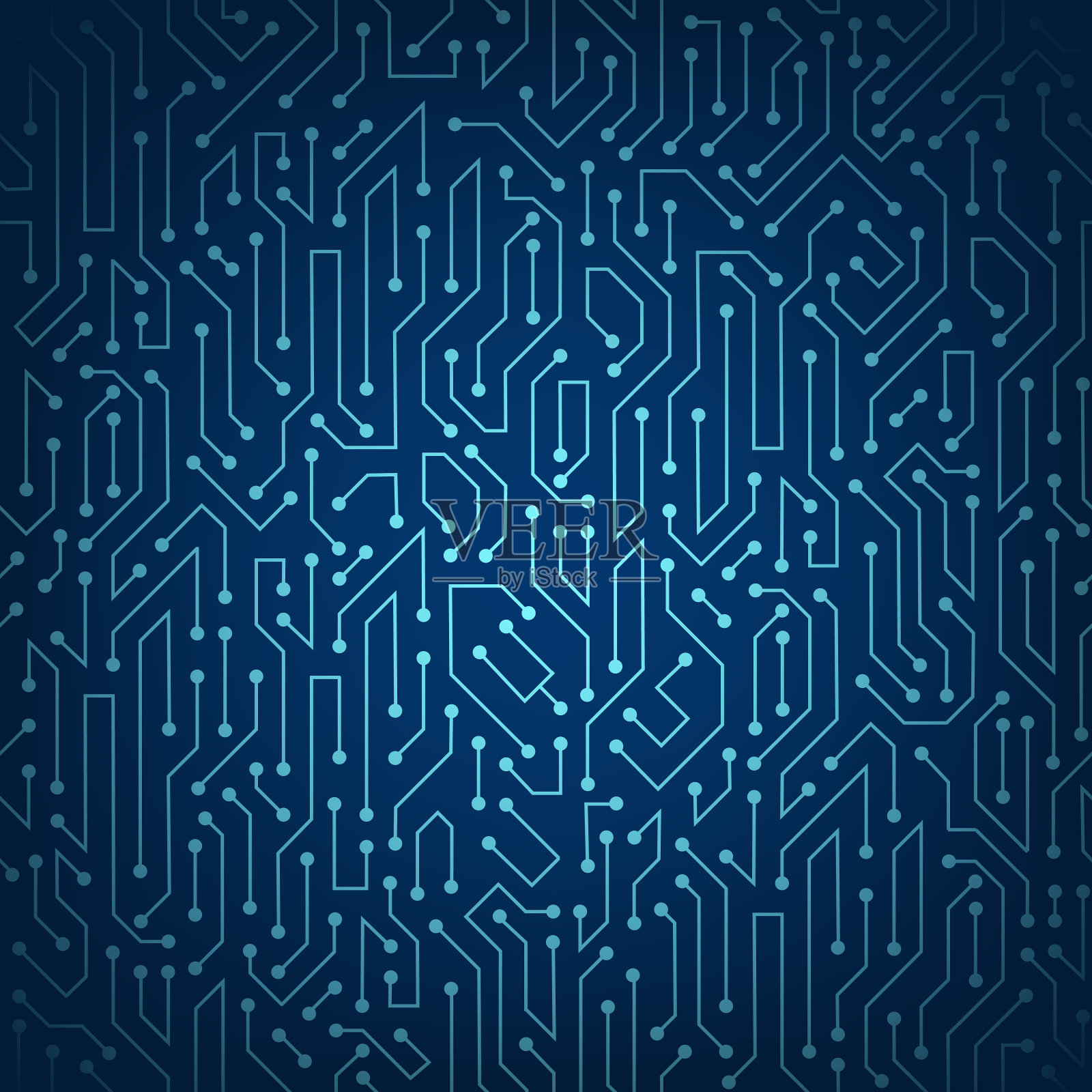 电路数据数字模式。科技电子产品结构。插画图片素材