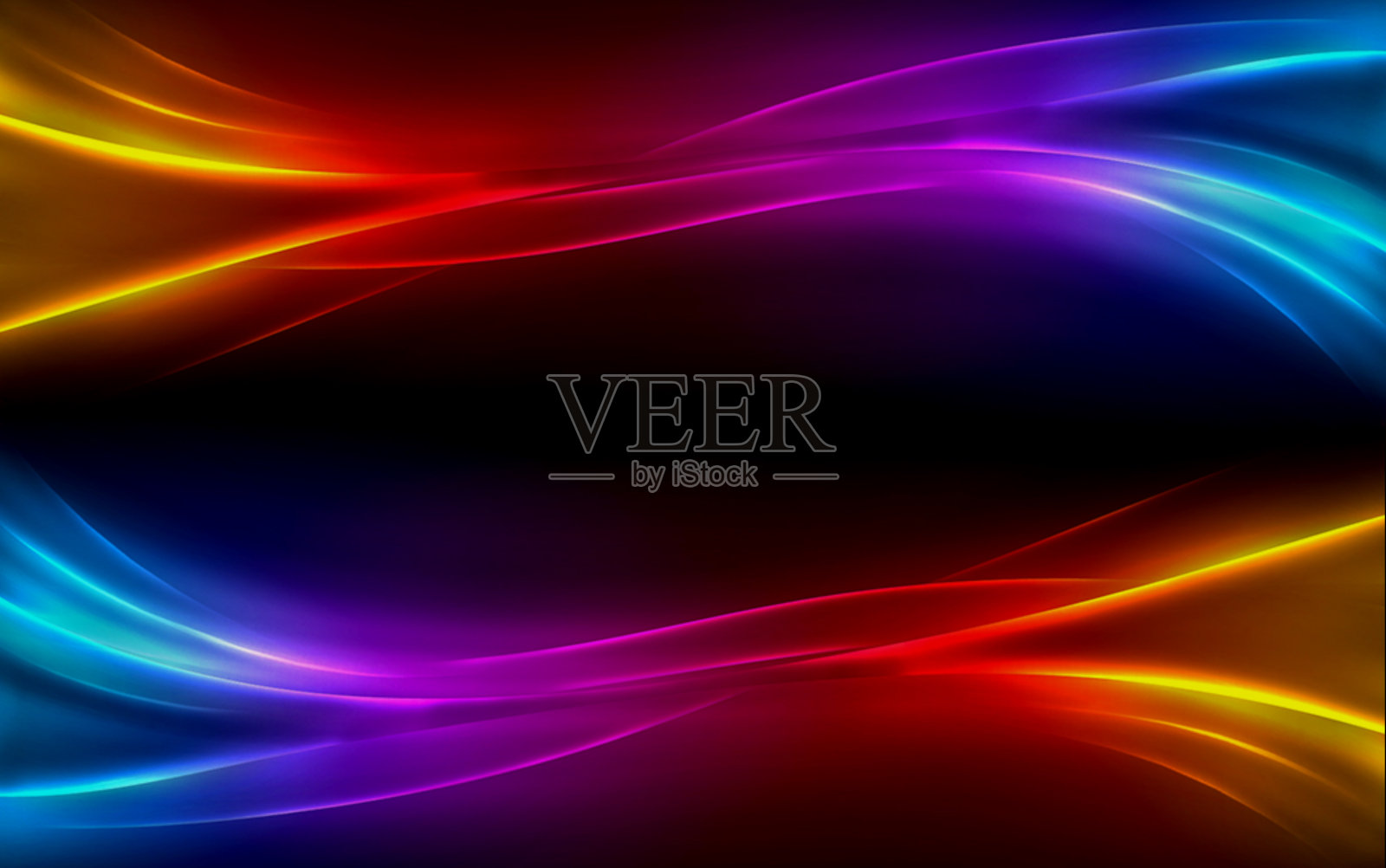 彩色抽象彩虹光背景插画图片素材