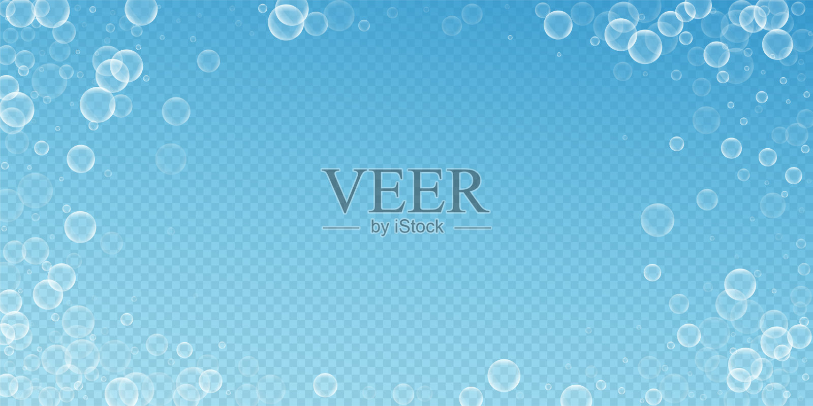 随机肥皂泡抽象背景。吹b插画图片素材