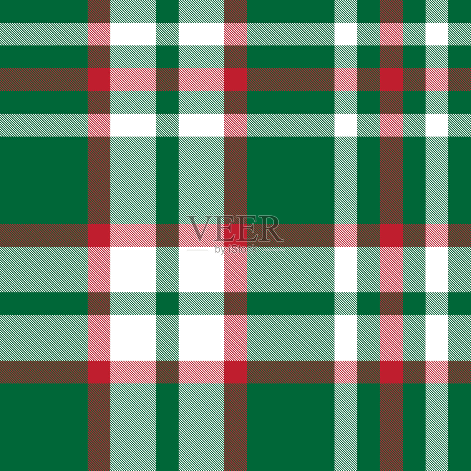 彩色经典现代格子呢无缝印花/图案向量插画图片素材