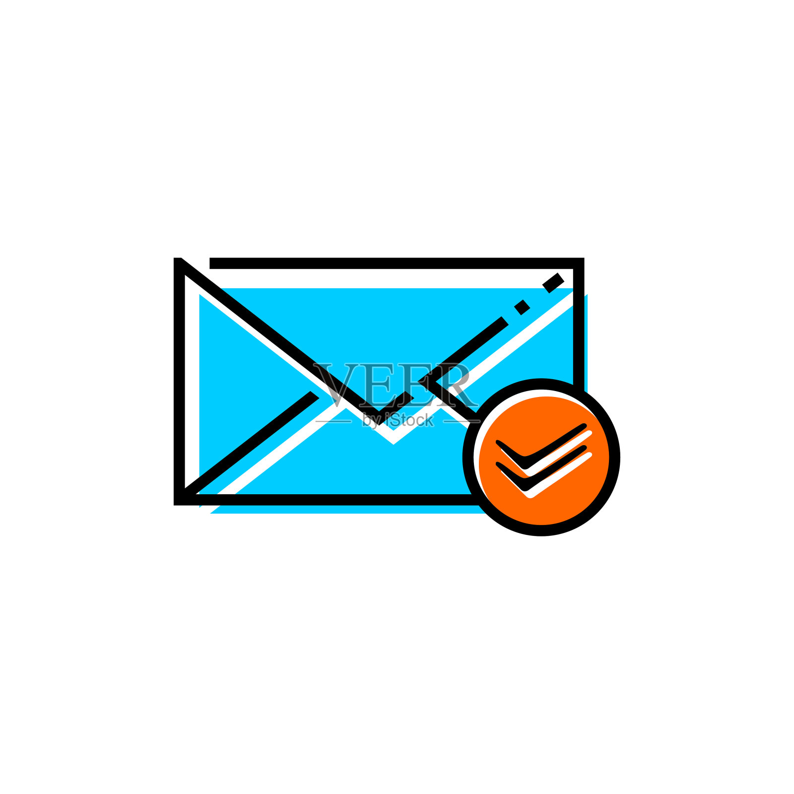 电子邮件字母矢量图标插画图片素材