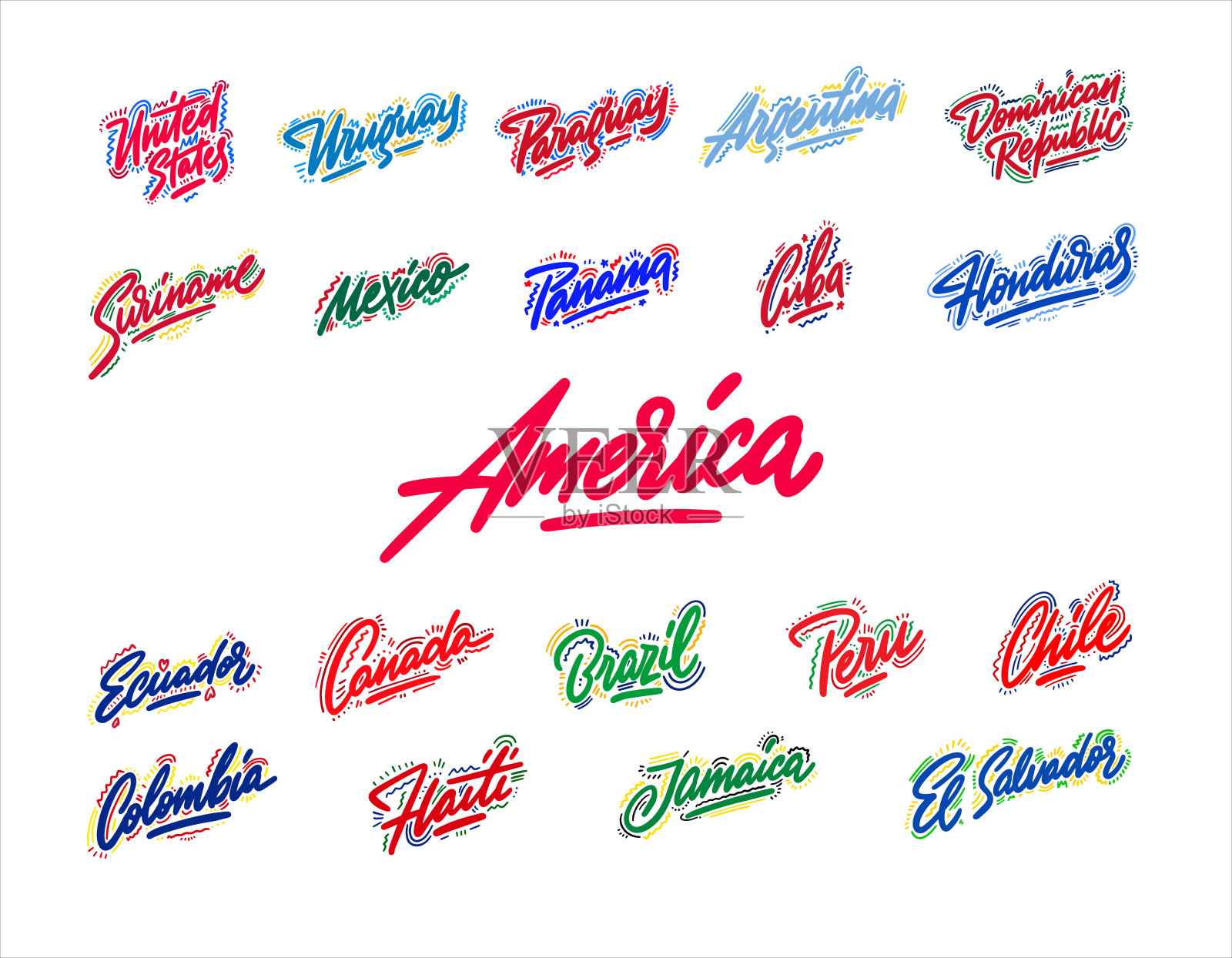 白色背景上的文字特写镜头设计元素图片