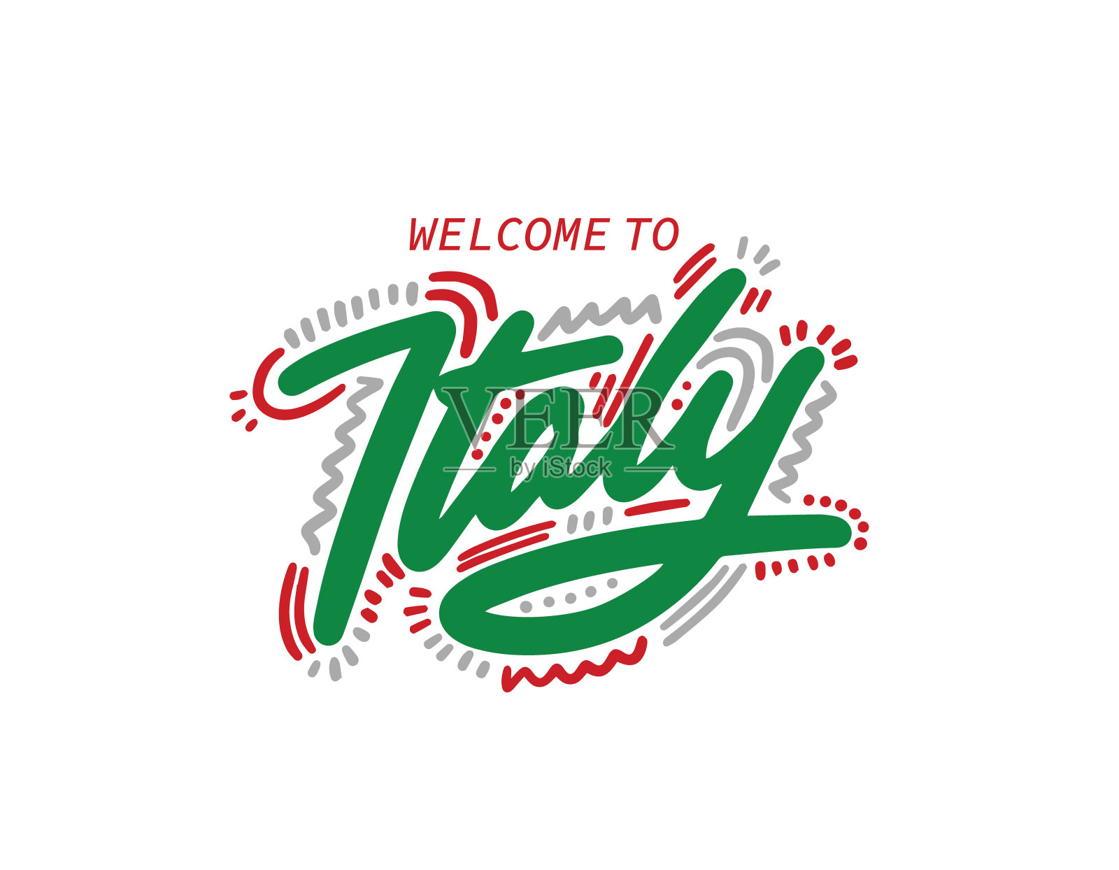 白色背景上的文字特写镜头插画图片素材