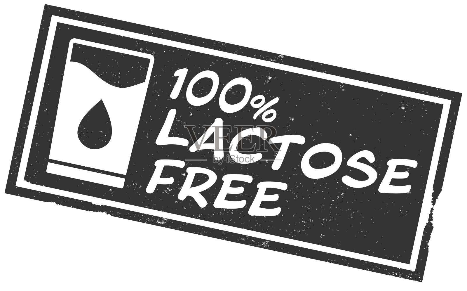 垃圾100%无乳糖橡胶邮票印刷插画图片素材