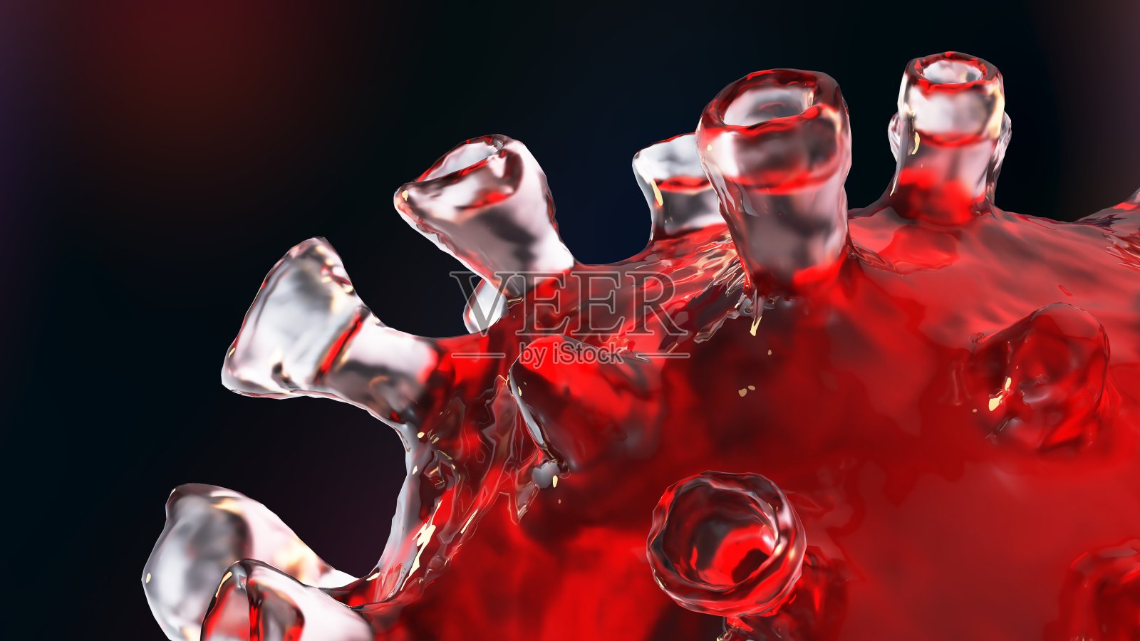 坎德细胞-特写渲染照片摄影图片