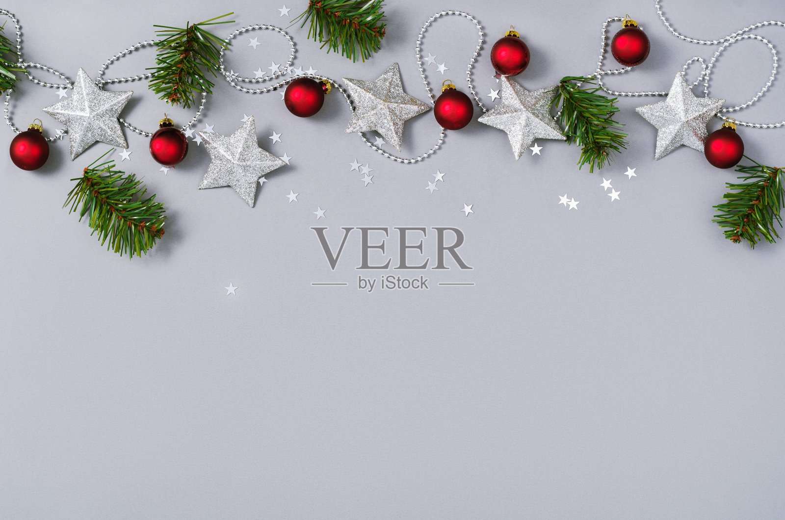 圣诞节的背景。圣诞背景俯视图。照片摄影图片