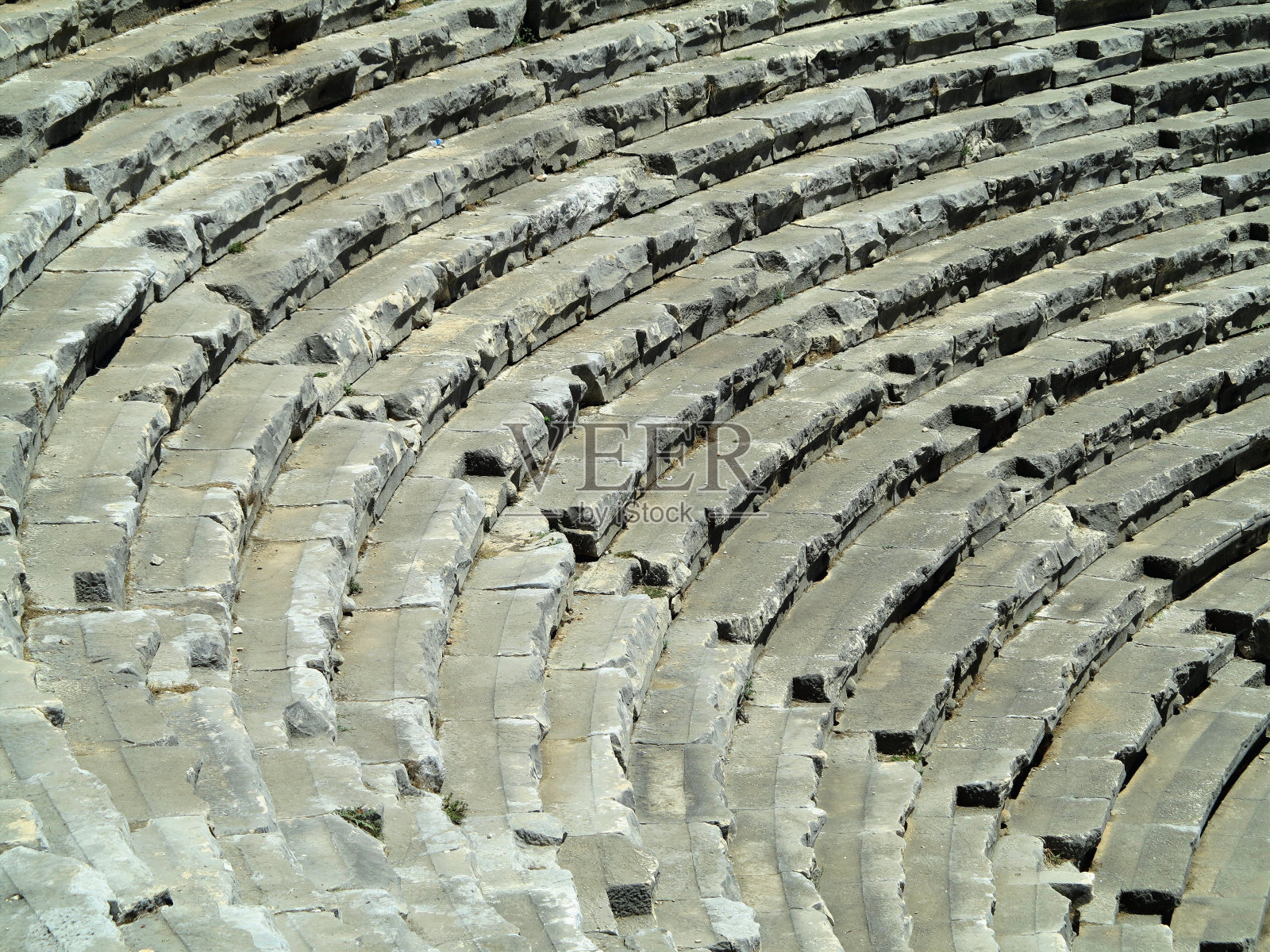 土耳其米拉的古代圆形剧场-考古背景照片摄影图片
