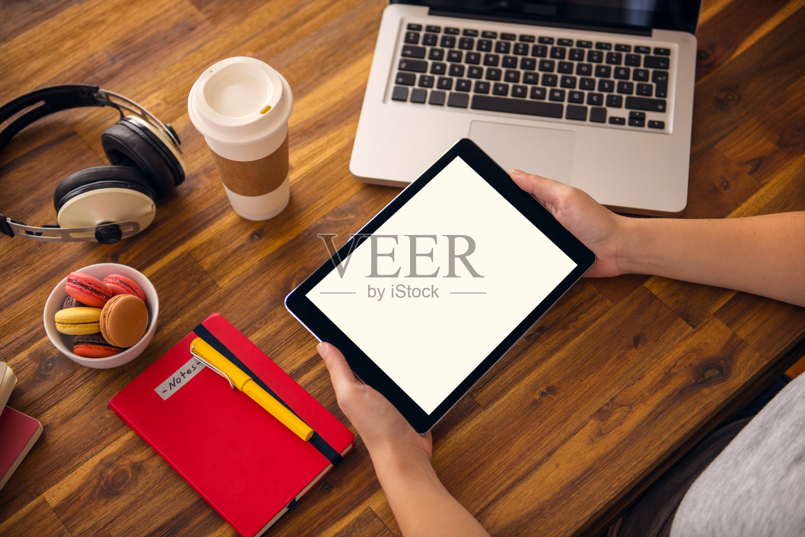 使用空白白屏幕平板电脑照片摄影图片