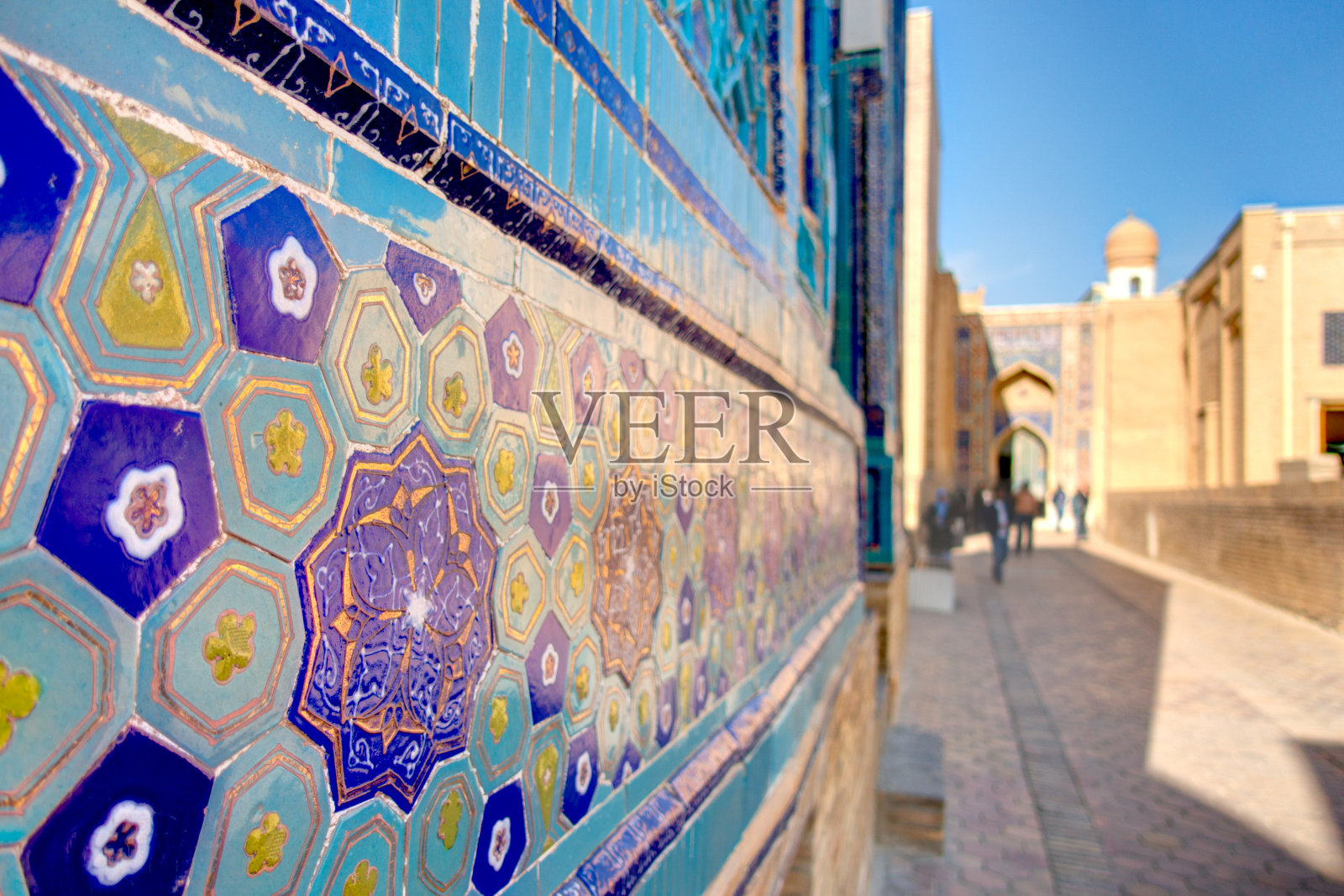 Shah-i-Zinda,撒马尔罕照片摄影图片