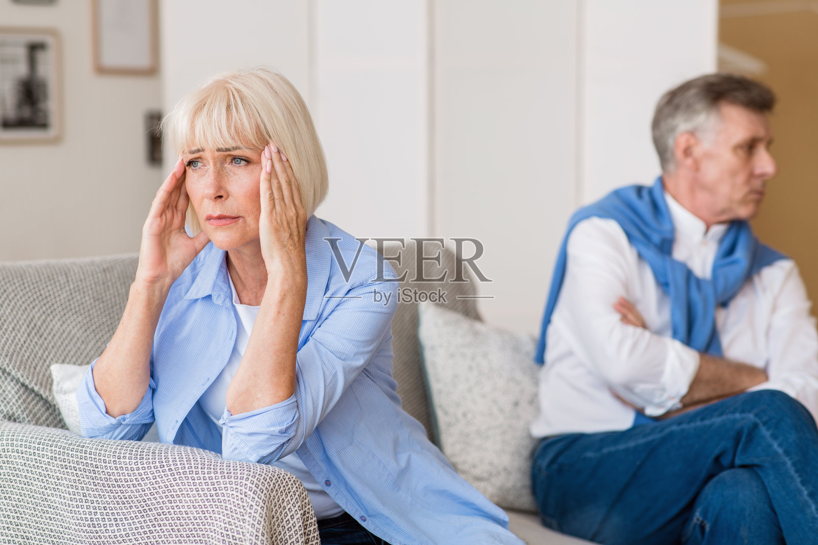 离婚和分离。夫妻关系有问题照片摄影图片