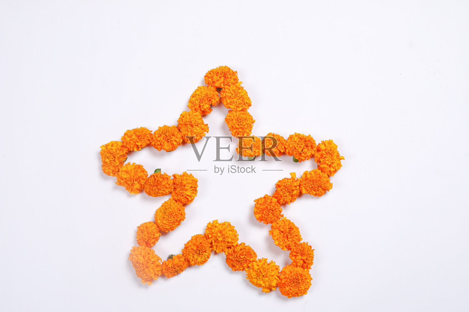 万寿菊花兰格利设计用于排灯节，印度节日花装饰照片摄影图片