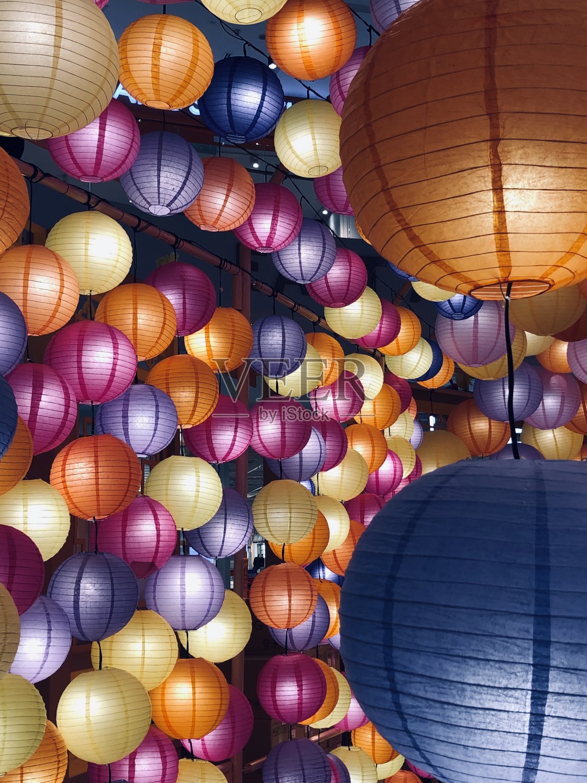 丰富多彩的中国灯笼照片摄影图片