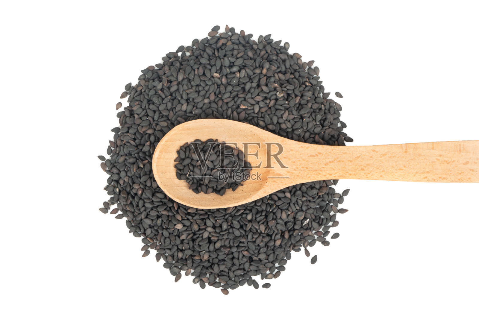 黑芝麻勺照片摄影图片