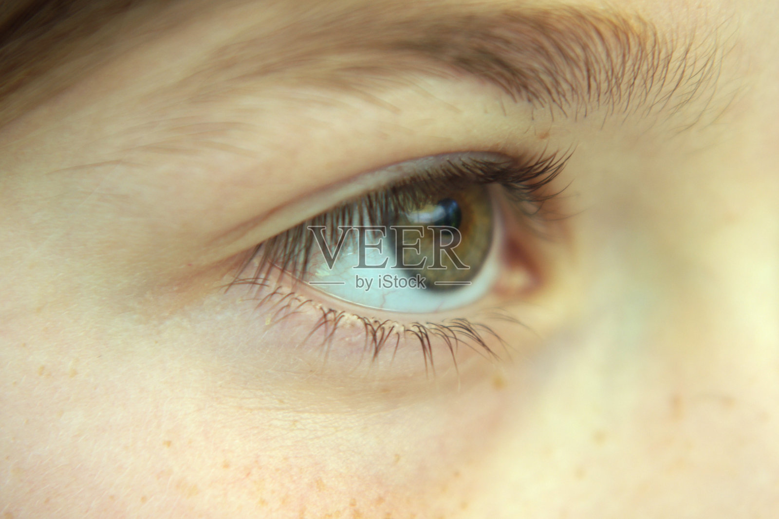 闭上绿眼照片摄影图片