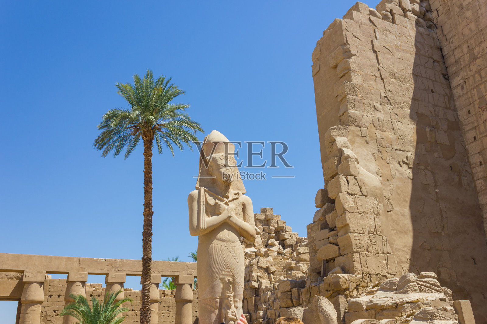 古埃及卡纳克神庙遗址照片摄影图片