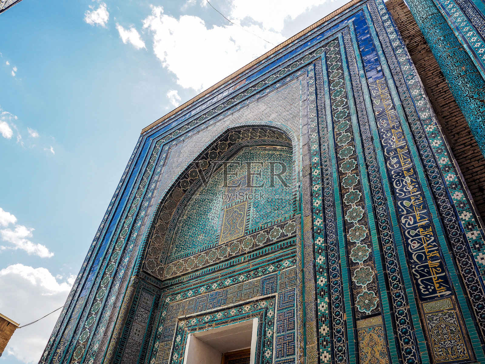 沙伊津达，乌兹别克斯坦撒马尔罕照片摄影图片