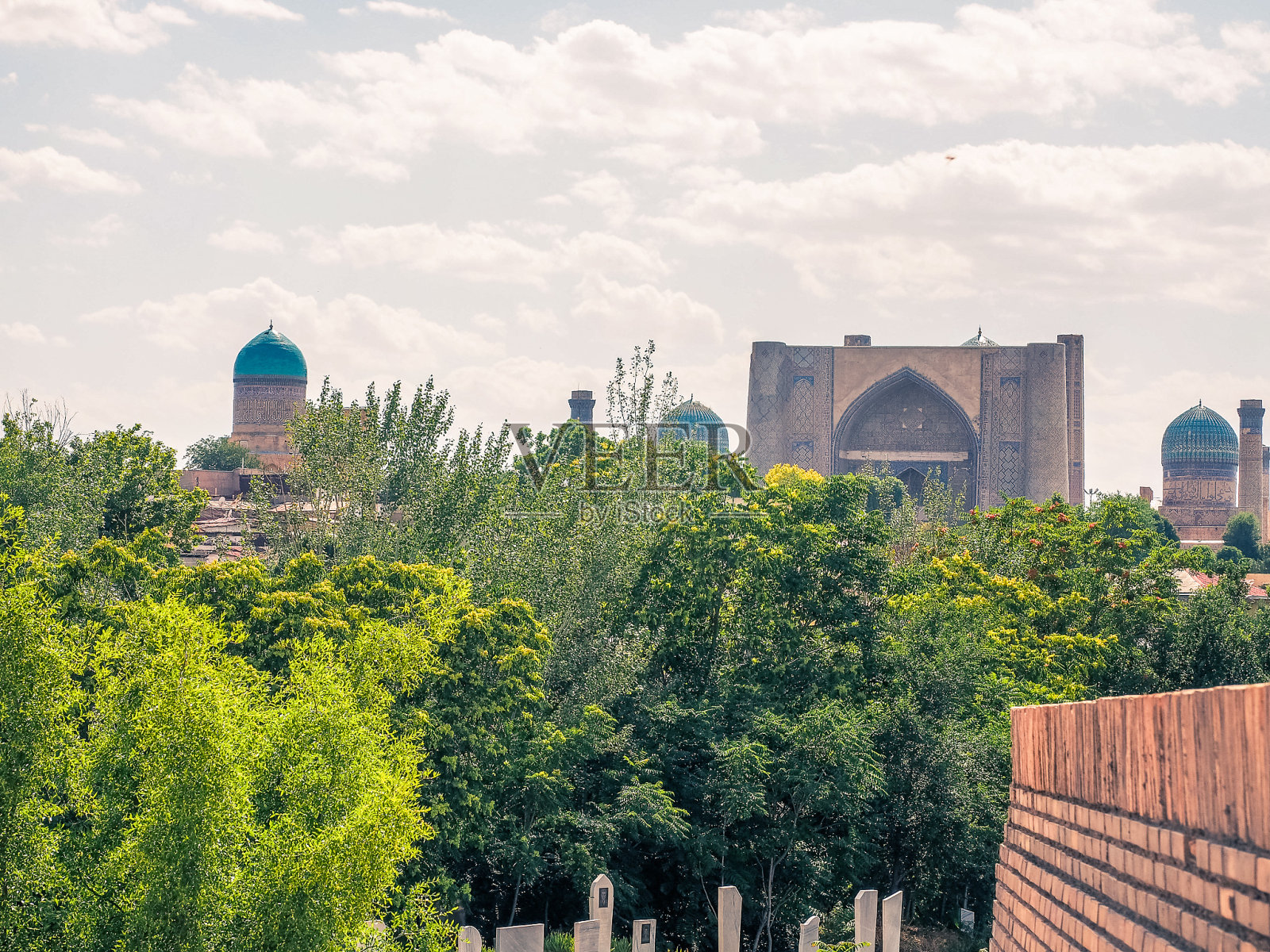 沙伊津达，乌兹别克斯坦撒马尔罕照片摄影图片