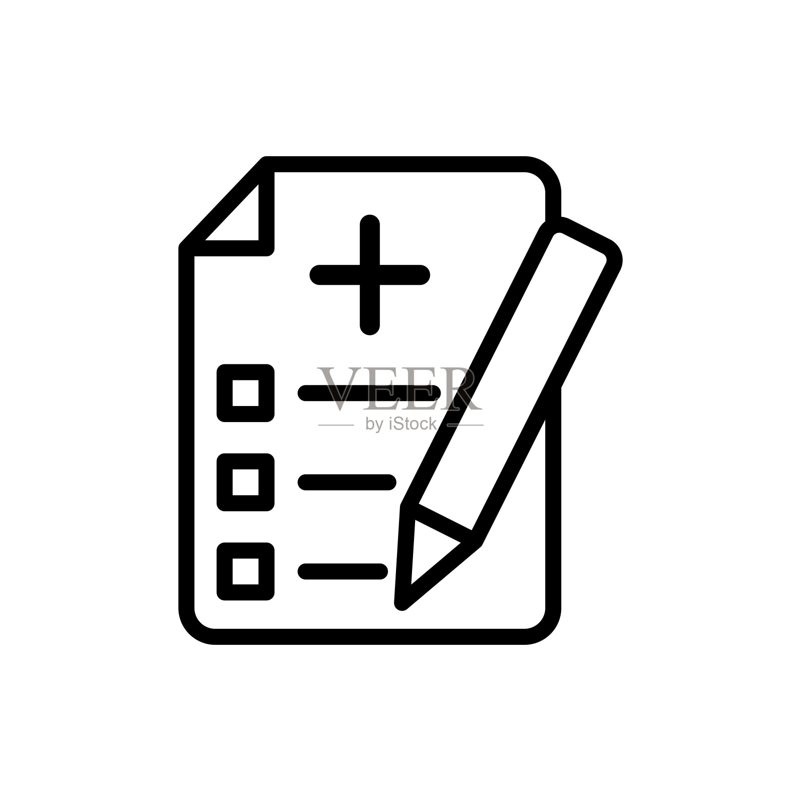 医疗表图标矢量设计模板图标素材