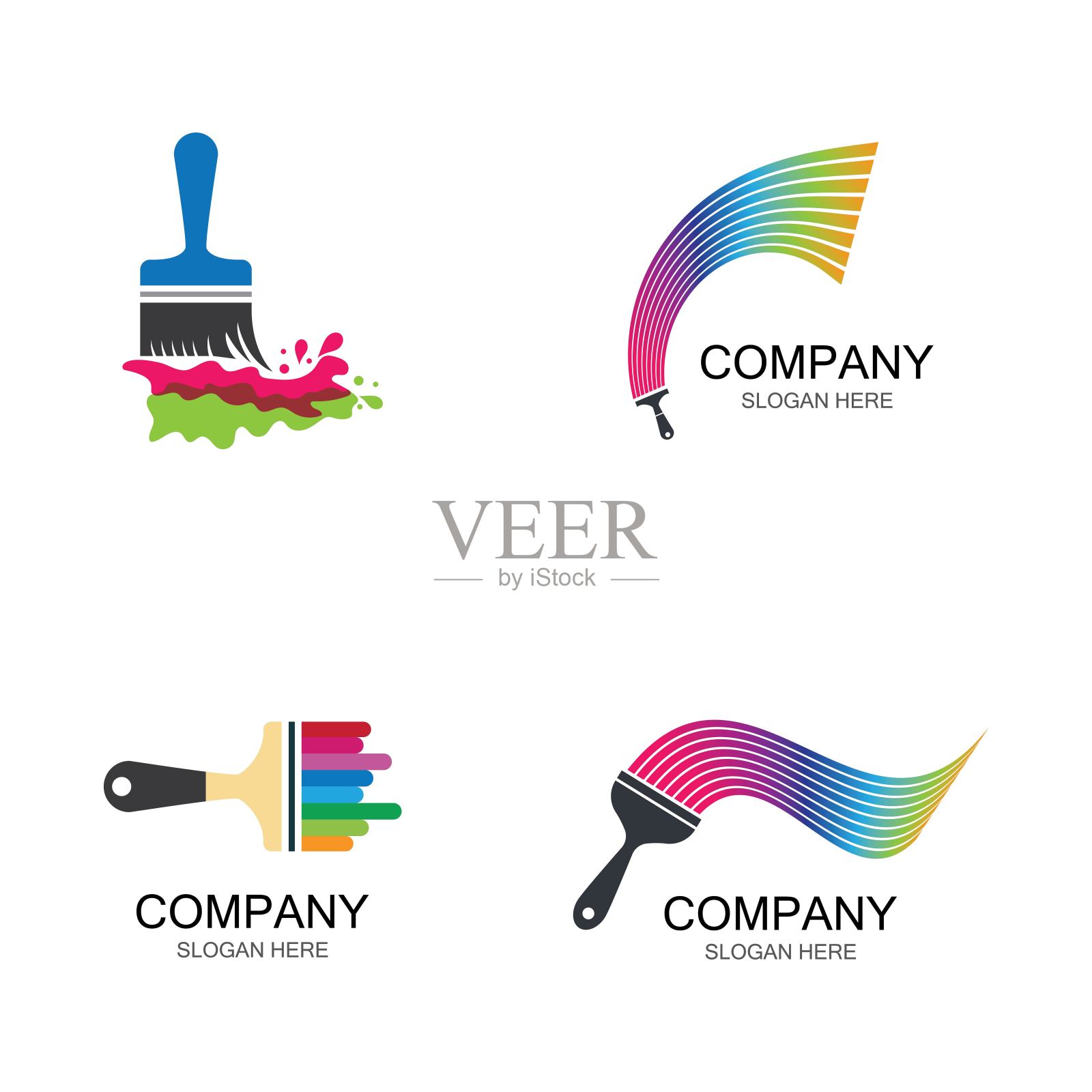 画笔符号插图矢量设计元素图片