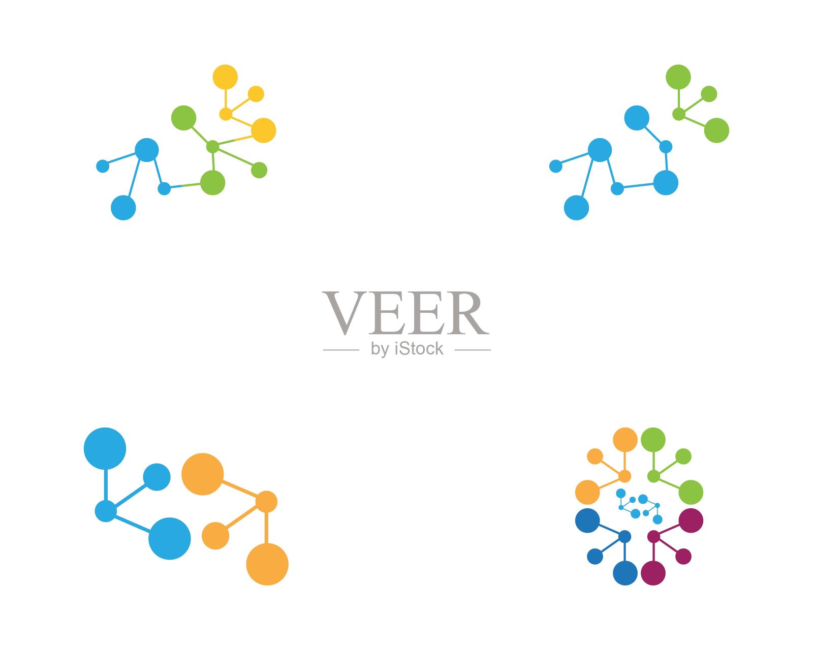 分子图标模板图标素材