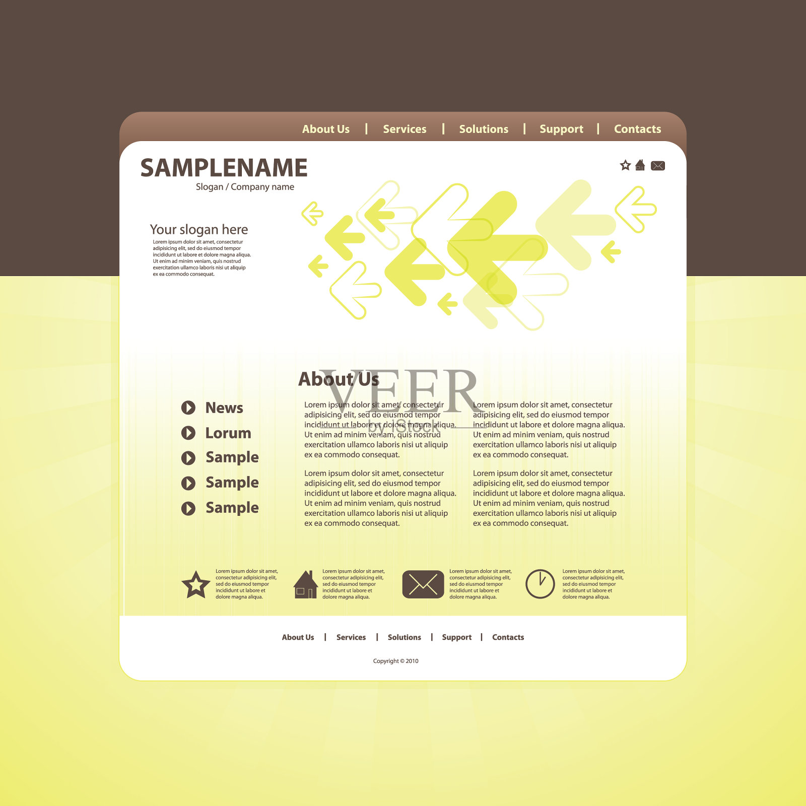 一页网站模板设计模板素材