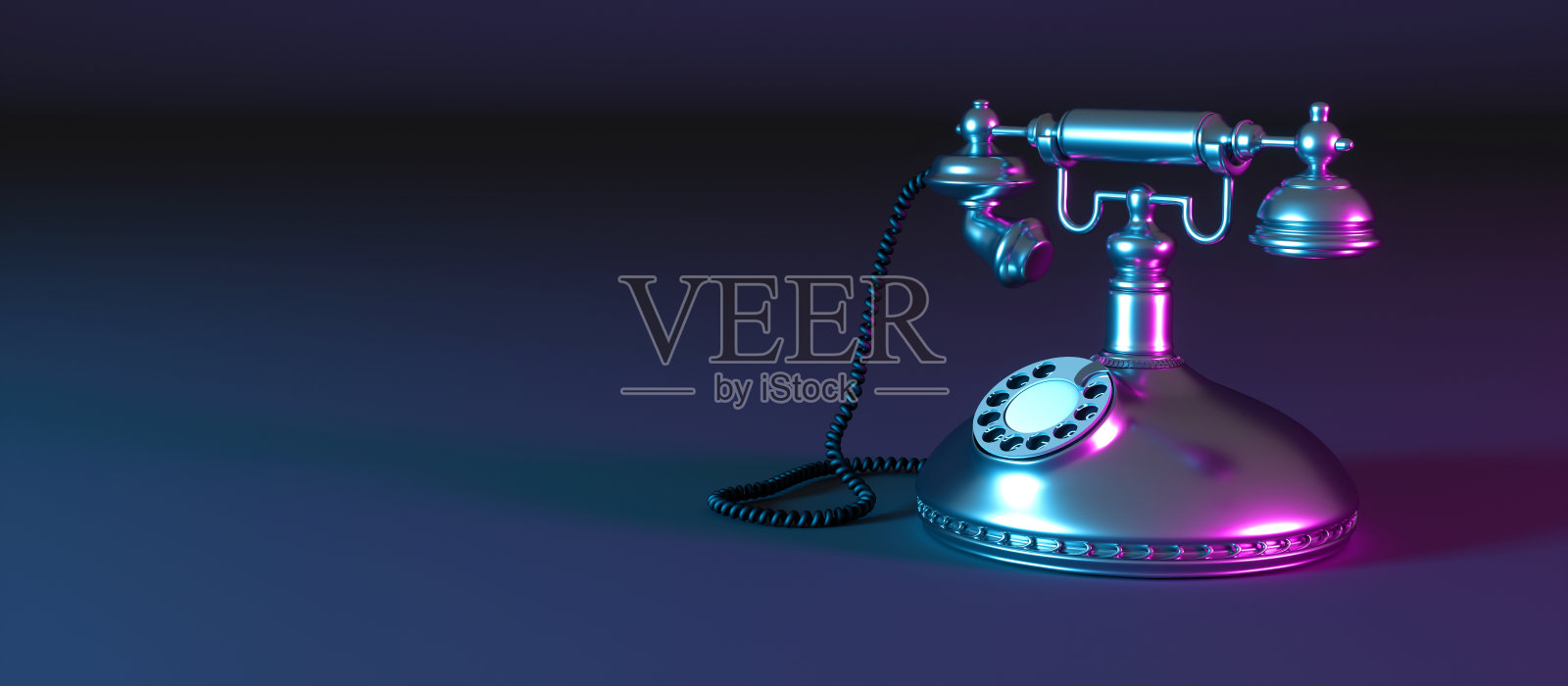 黑暗复古手机上的黑色背景霓虹灯照片摄影图片