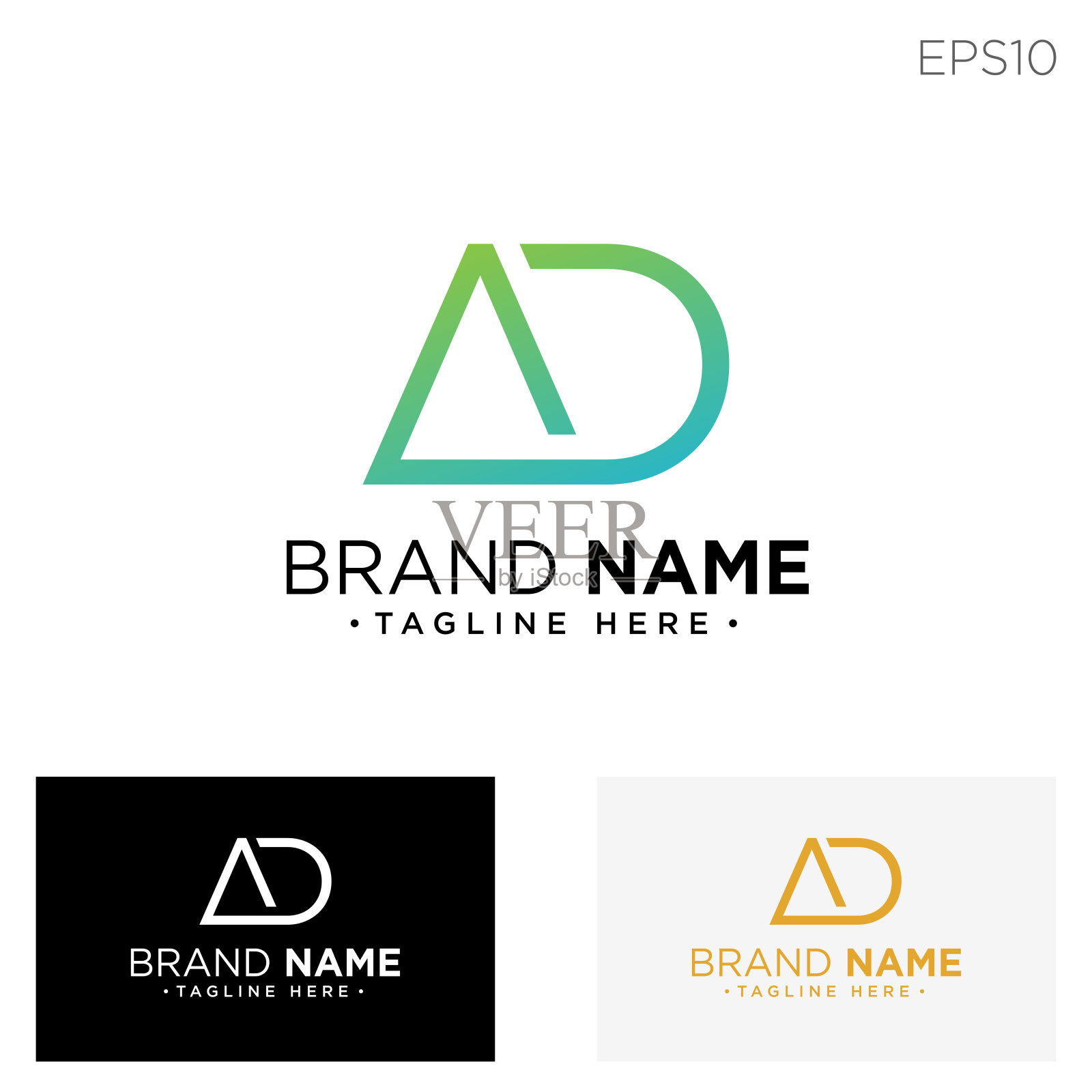 字母AD符号矢量设计插图插画图片素材