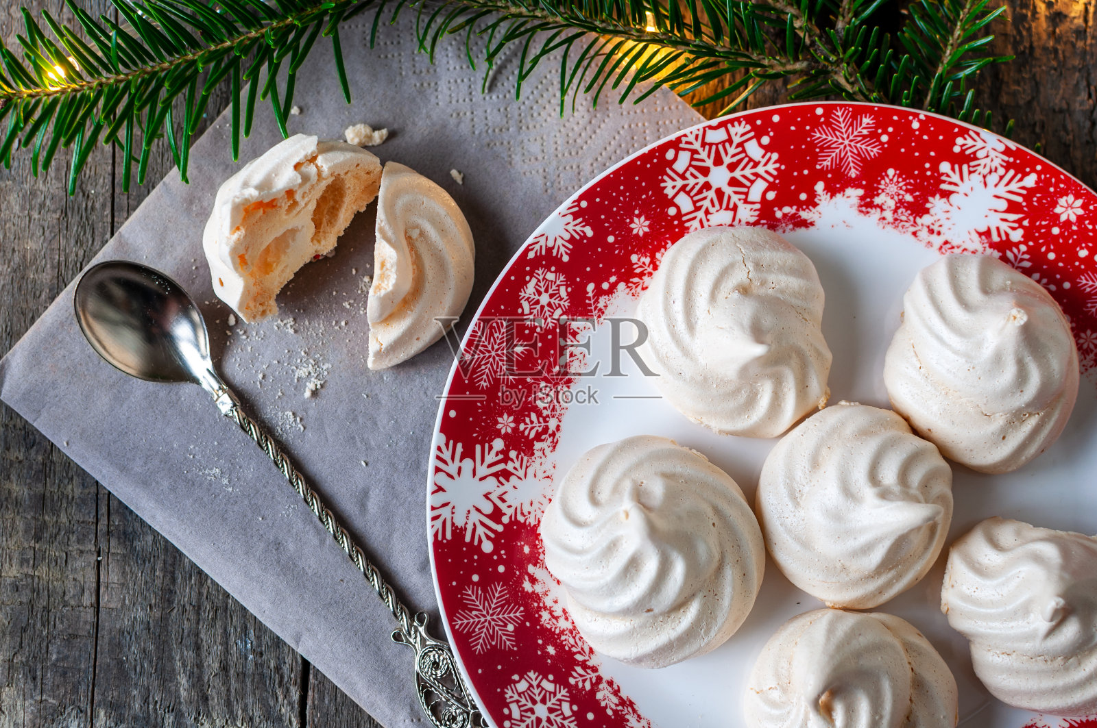 美味的圣诞酥皮照片摄影图片