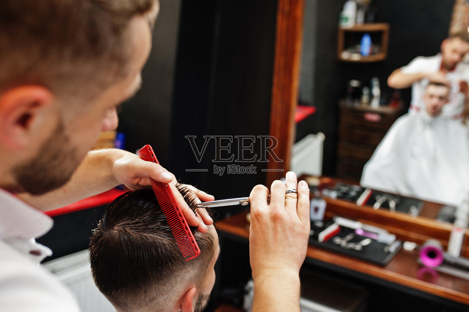 理发店的主题照片摄影图片
