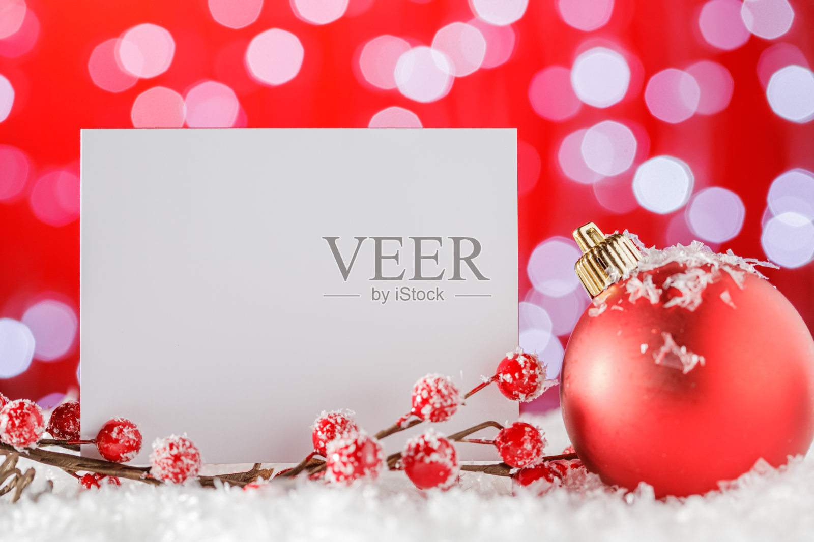 圣诞节和新年的象征和装饰照片摄影图片