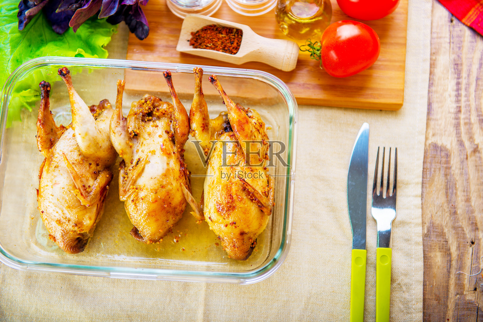 烤鸡照片摄影图片