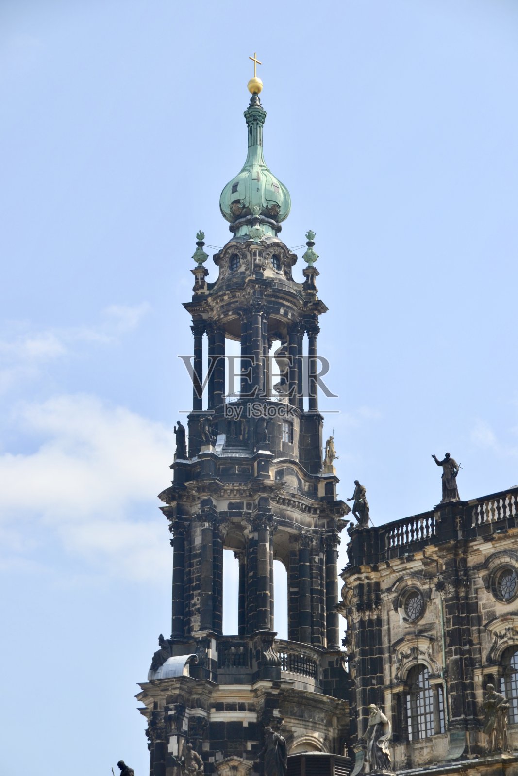 德国德累斯顿巴洛克尖塔照片摄影图片