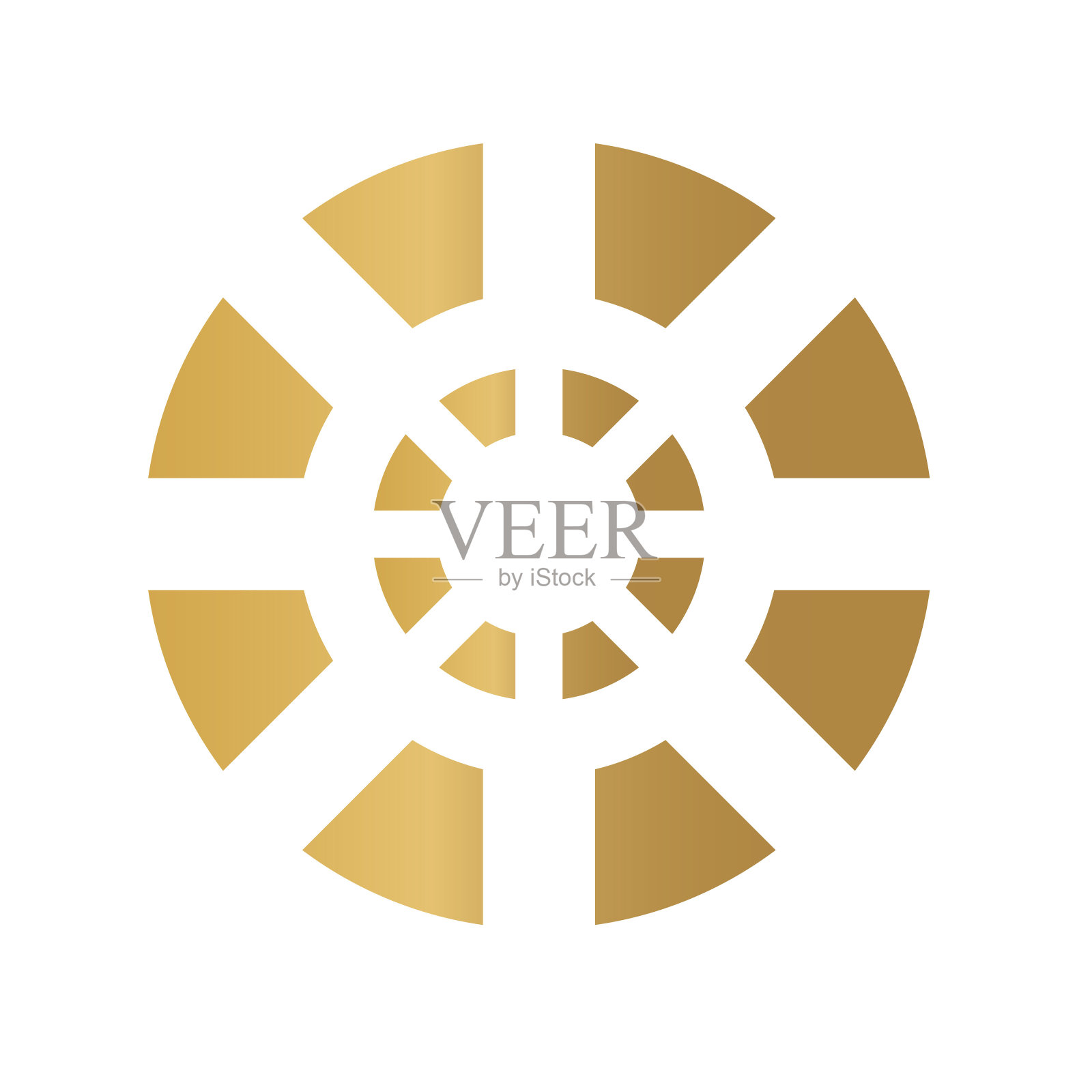 金切圆插画图片素材