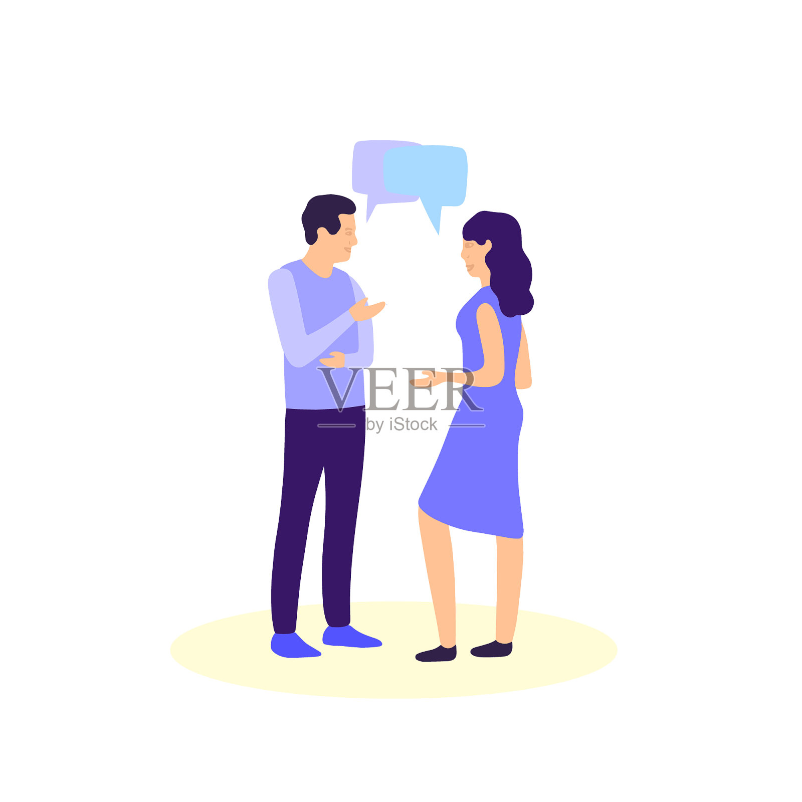 PeopleTalking插画图片素材